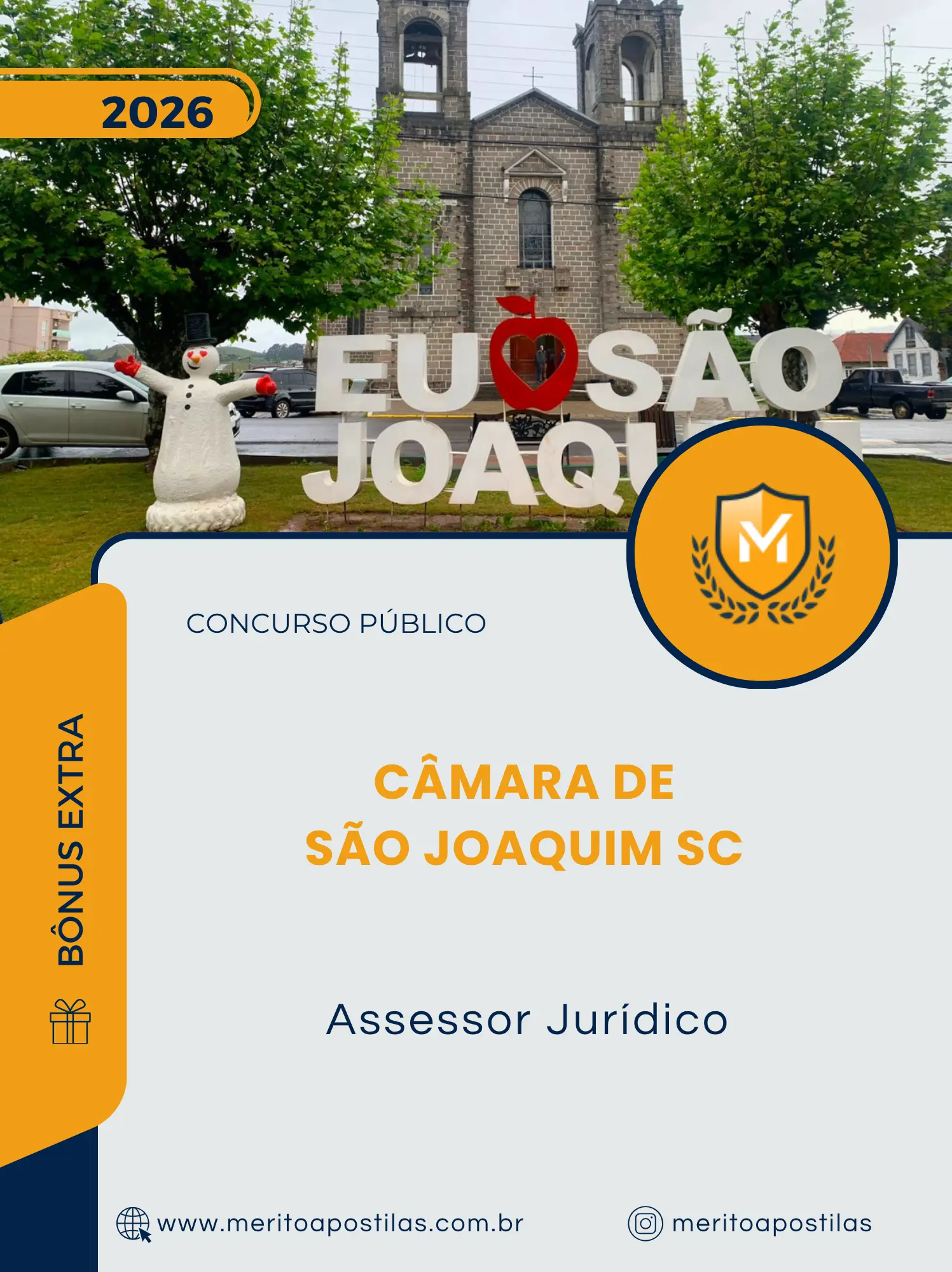 Apostila Assessor Jurídico Câmara de São Joaquim SC 2026