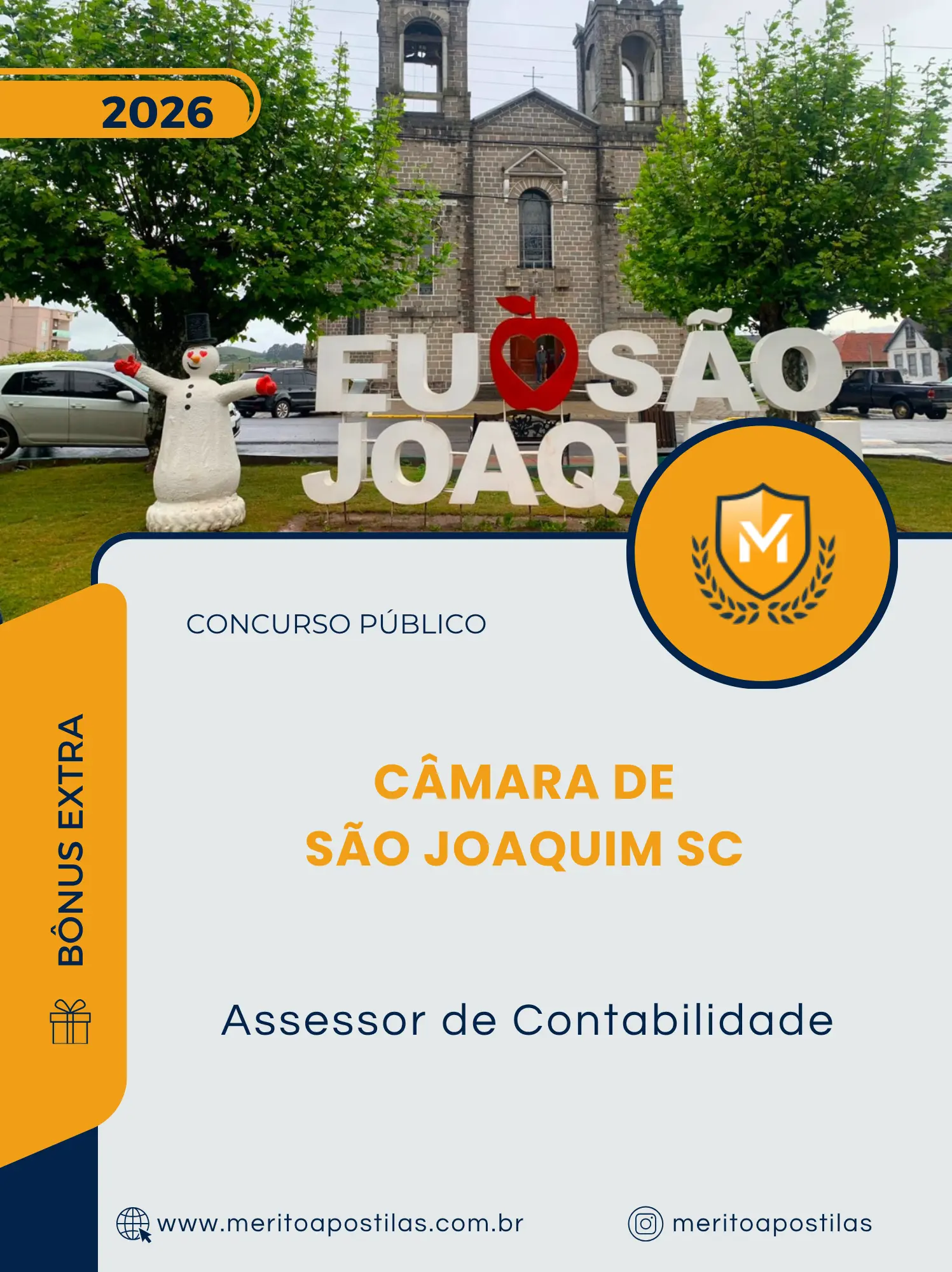 Apostila Assessor de Contabilidade Câmara de São Joaquim SC 2026