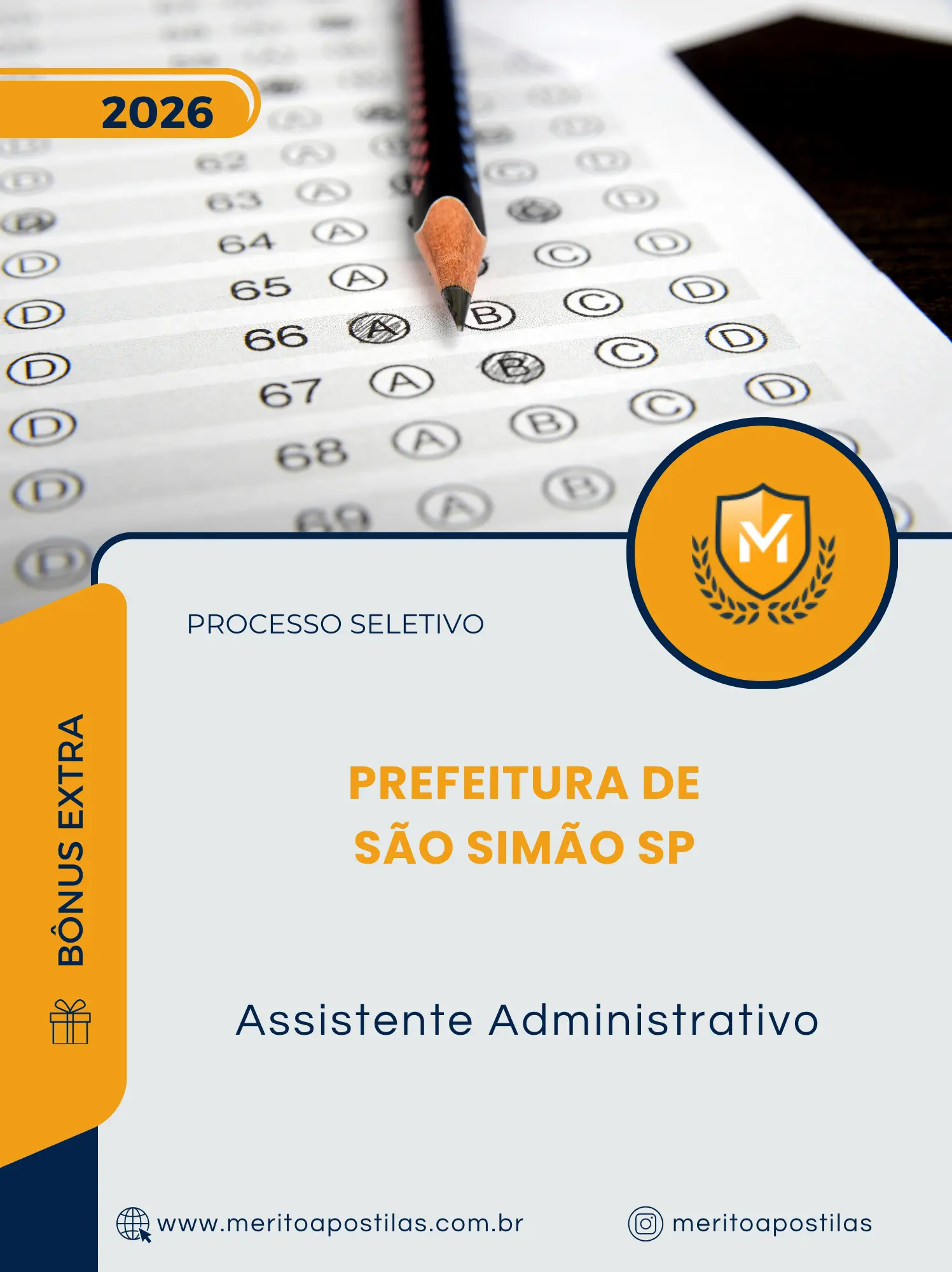 Apostila Assistente Administrativo Prefeitura de São Simão SP 2026
