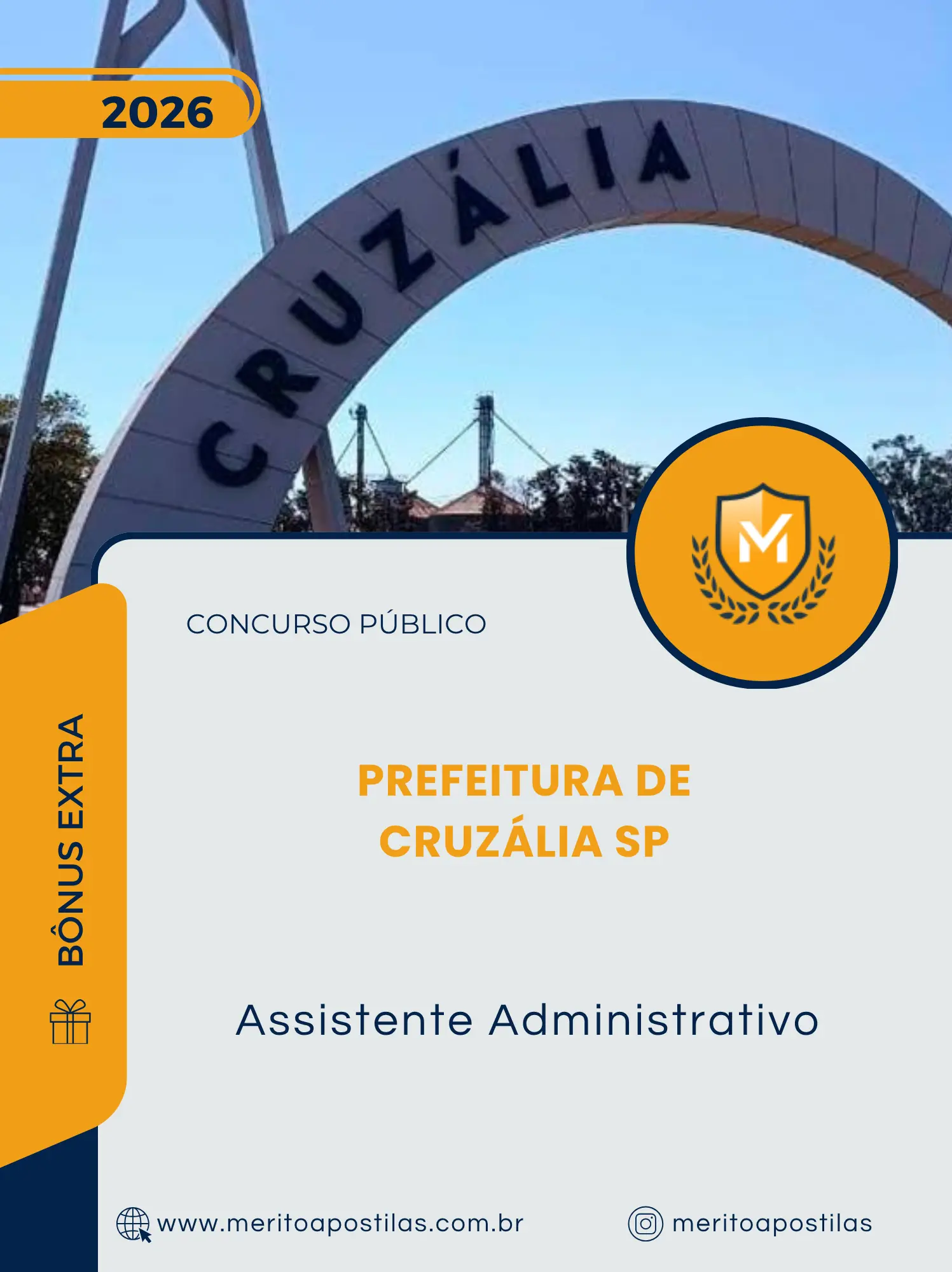 Apostila Assistente Administrativo Prefeitura de Cruzália SP 2026