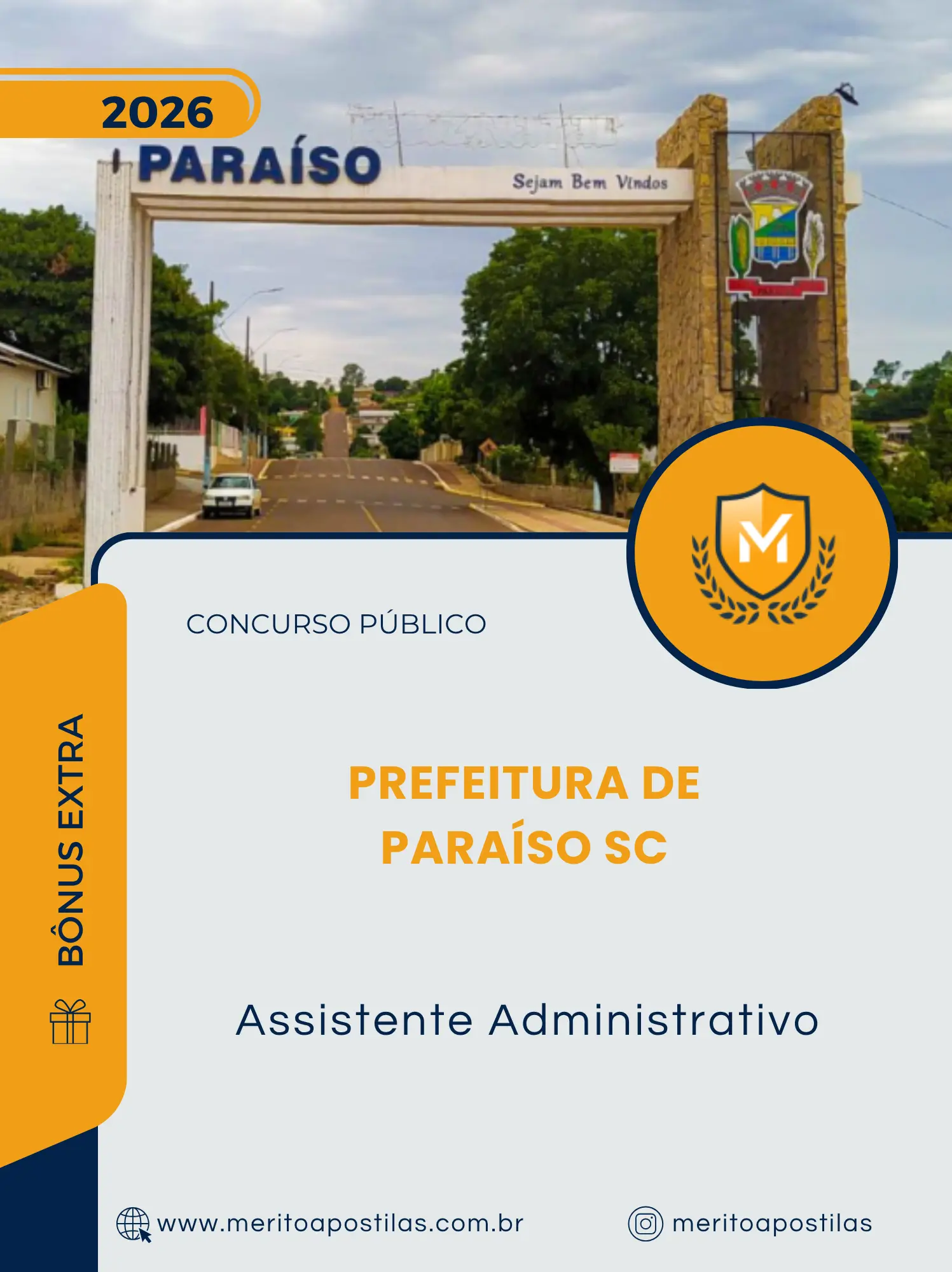 Apostila Assistente Administrativo Prefeitura de Paraíso SC 2026