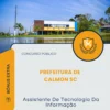 Apostila Assistente De Tecnologia Da Informação Prefeitura de Calmon SC 2026
