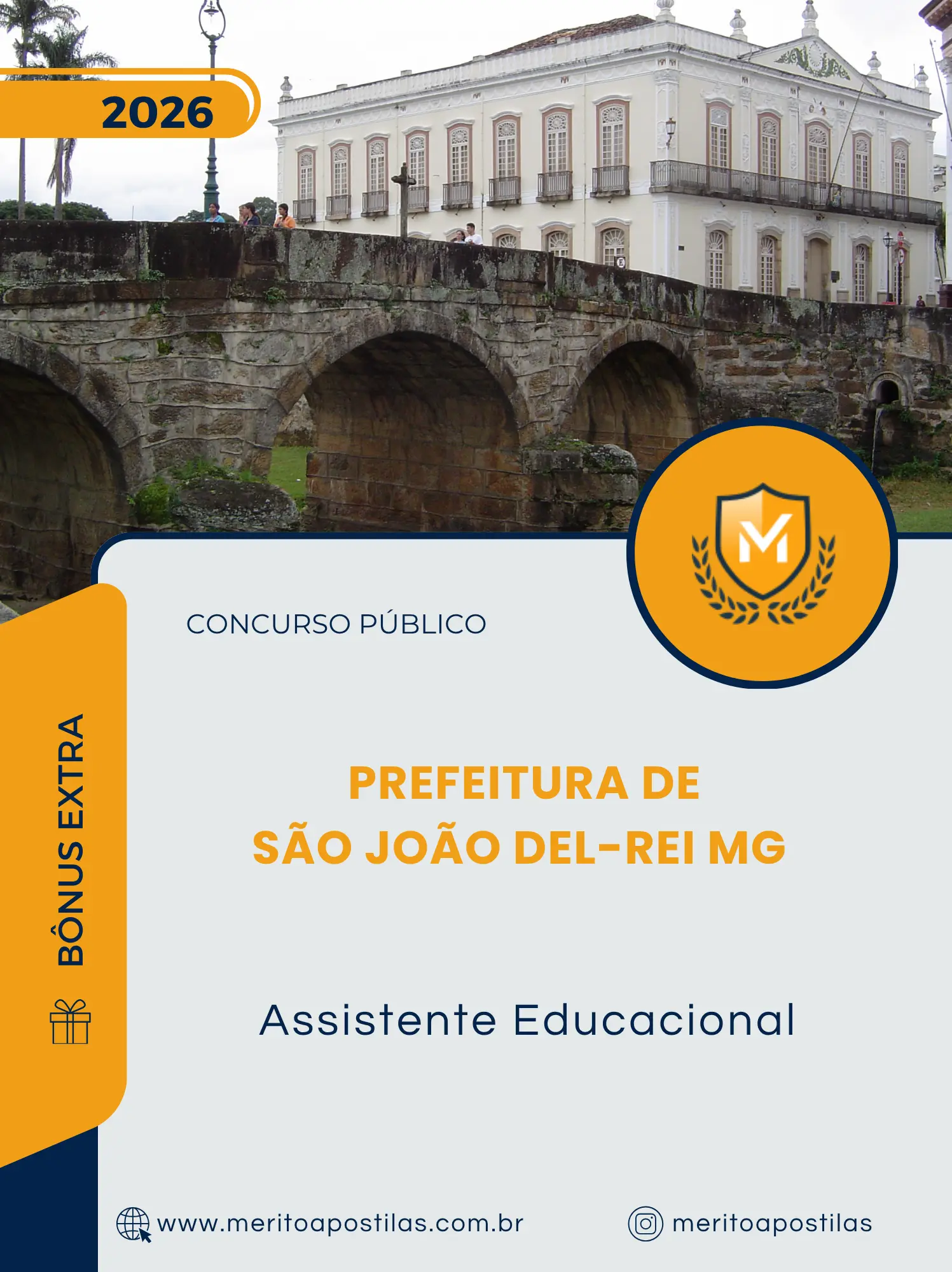 Apostila Assistente Educacional Prefeitura de São João del-Rei MG 2026
