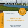 Apostila Assistente Social Educacional Prefeitura de São Pedro do Turvo SP 2026