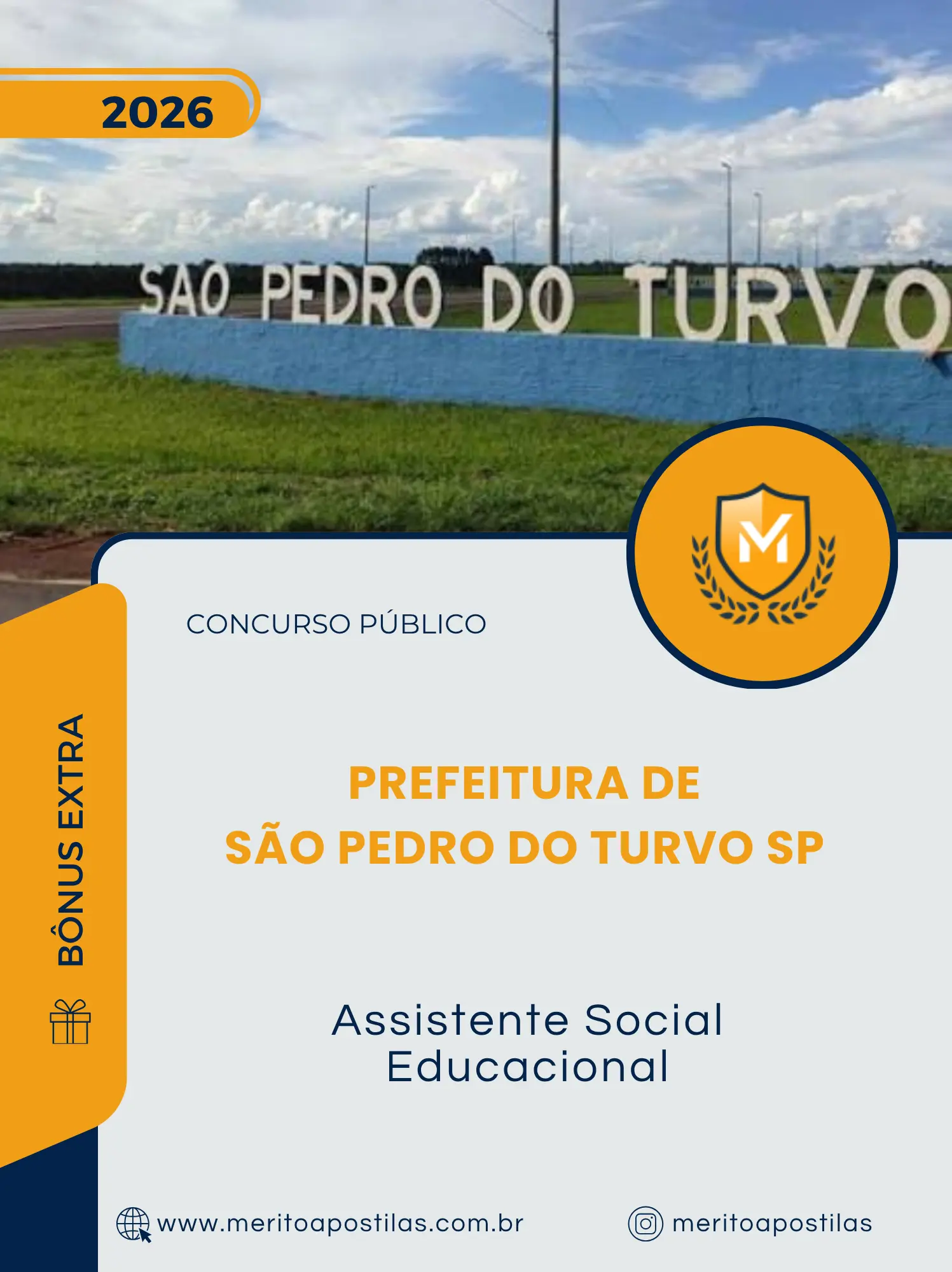 Apostila Assistente Social Educacional Prefeitura de São Pedro do Turvo SP 2026