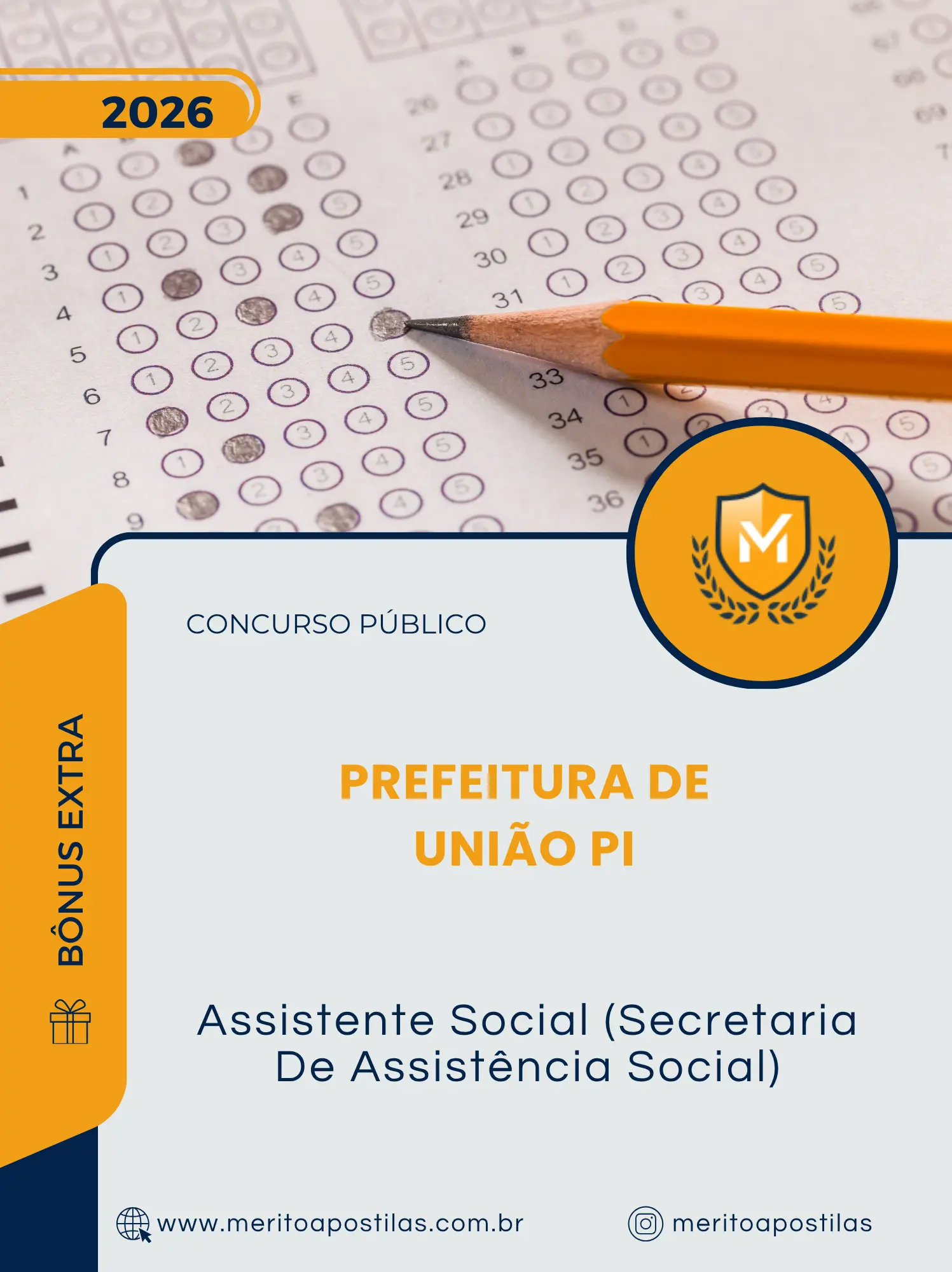 Apostila Assistente Social (Secretaria De Assistência Social) Prefeitura de União PI 2026