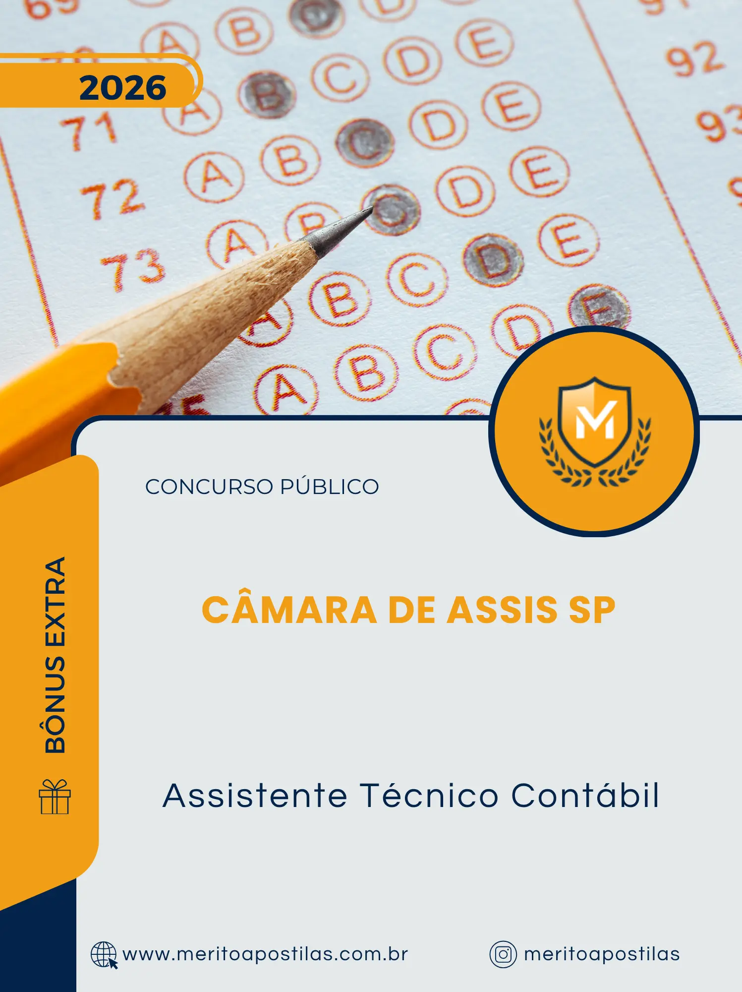 Apostila Assistente Técnico Contábil Câmara de Assis SP 2026