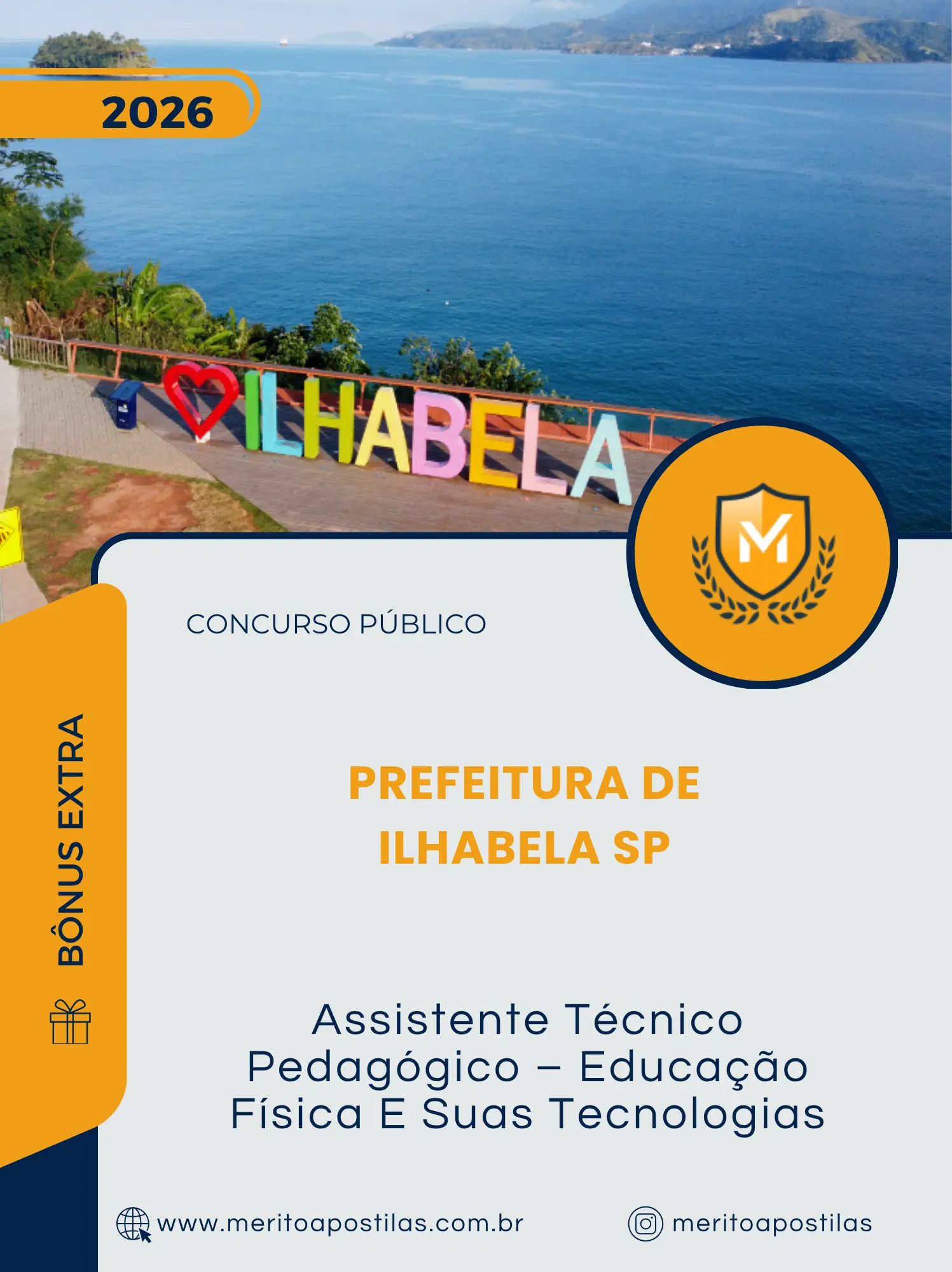 Apostila Assistente Técnico Pedagógico Educação Física E Suas Tecnologias Prefeitura de Ilhabela SP 2026