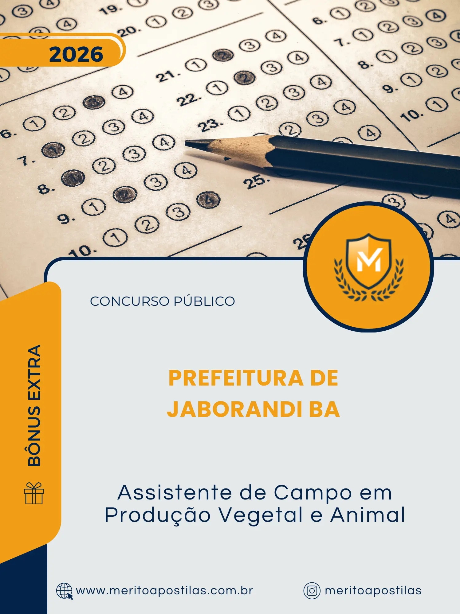 Apostila Assistente de Campo em Produção Vegetal e Animal Prefeitura de Jaborandi BA 2026