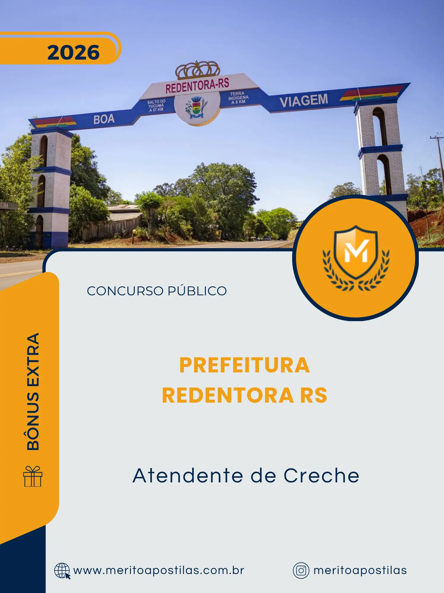 Apostila Atendente de Creche Prefeitura Redentora RS 2026