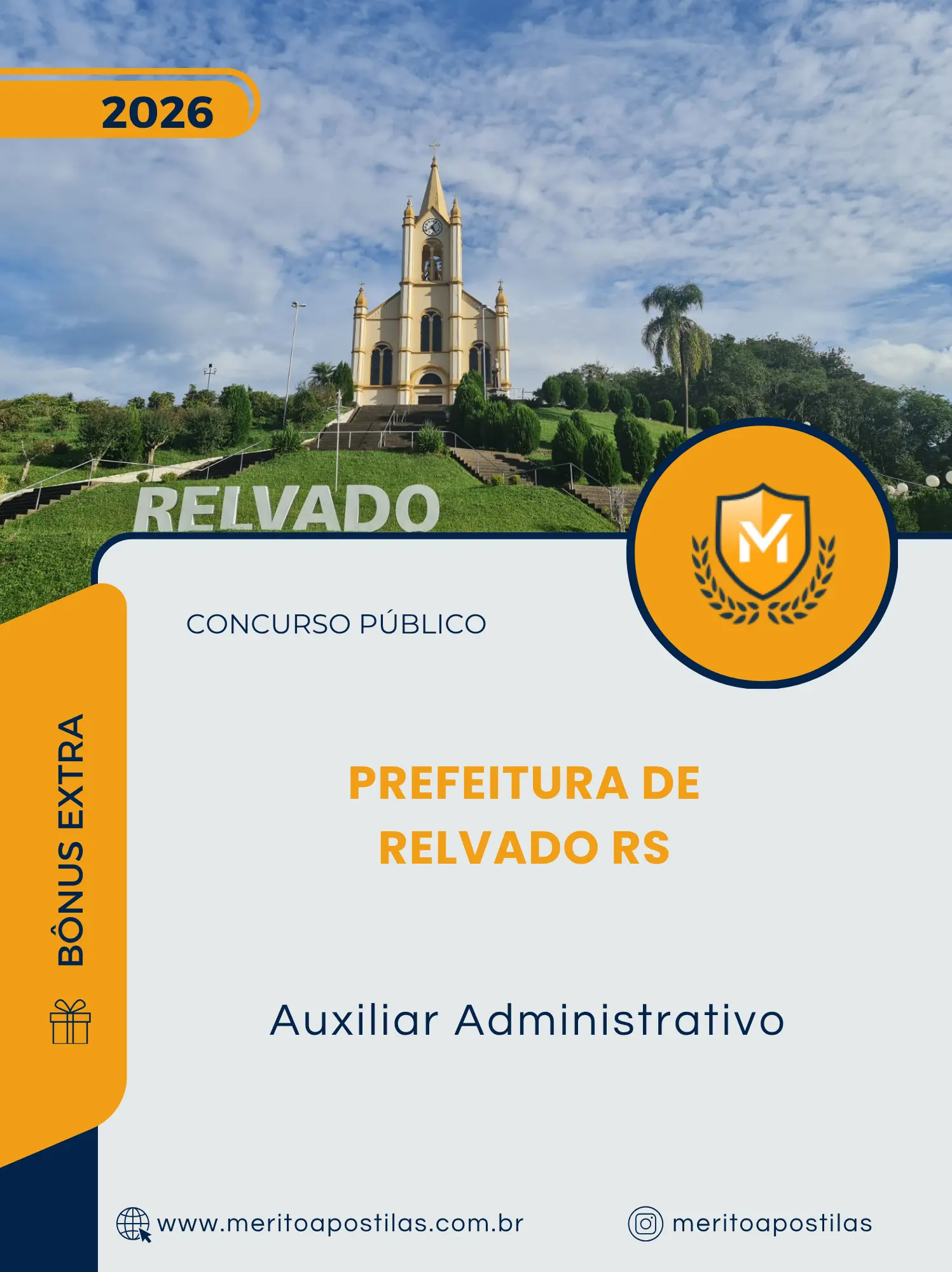 Apostila Auxiliar Administrativo Prefeitura de Relvado RS 2026