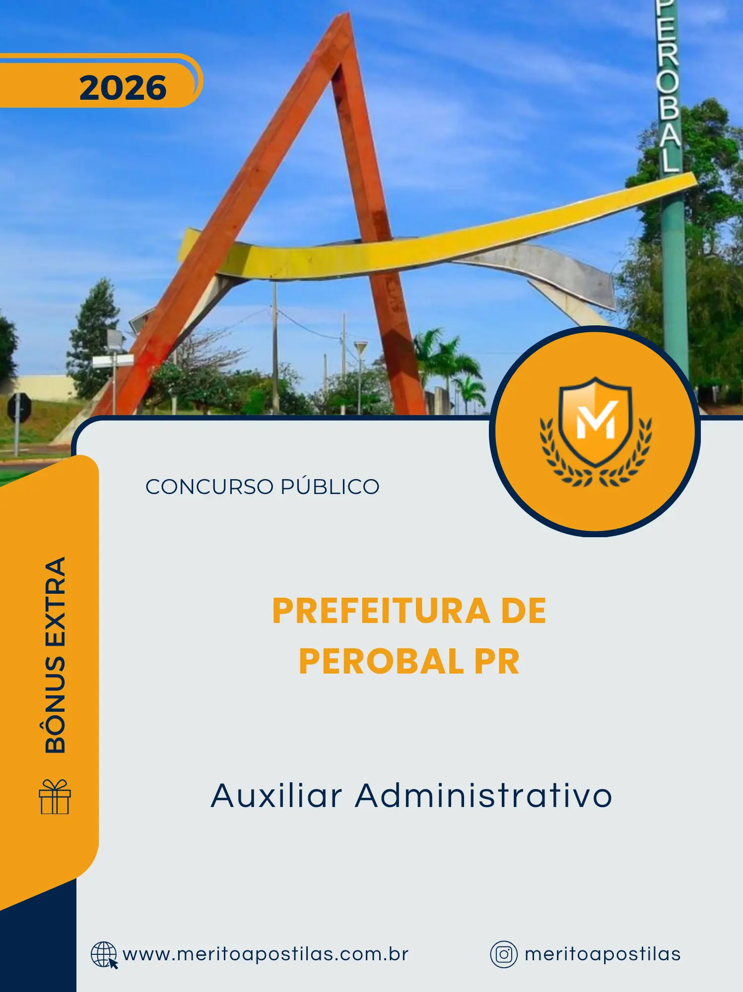 Apostila Auxiliar Administrativo Prefeitura de Perobal PR 2026