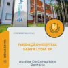 Apostila Auxiliar De Consultório Dentário Processo Seletivo Fundação Hospital Santa Lydia SP 2026