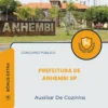 Apostila Auxiliar De Cozinha Prefeitura de Anhembi SP 2026