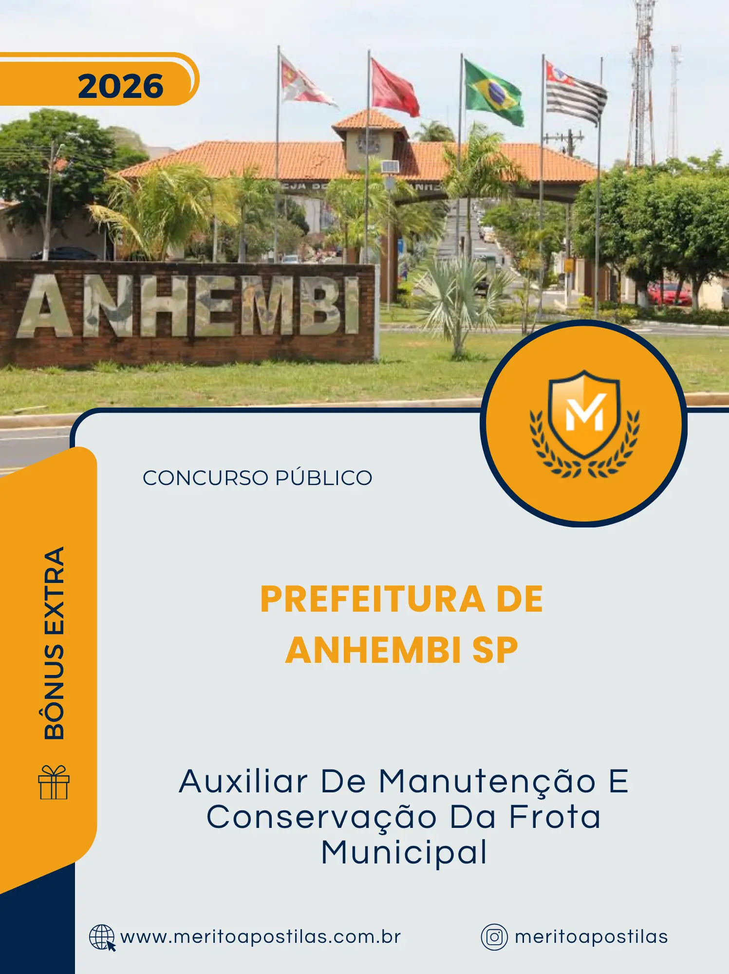 Apostila Auxiliar De Manutenção E Conservação Da Frota Municipal Prefeitura de Anhembi SP 2026