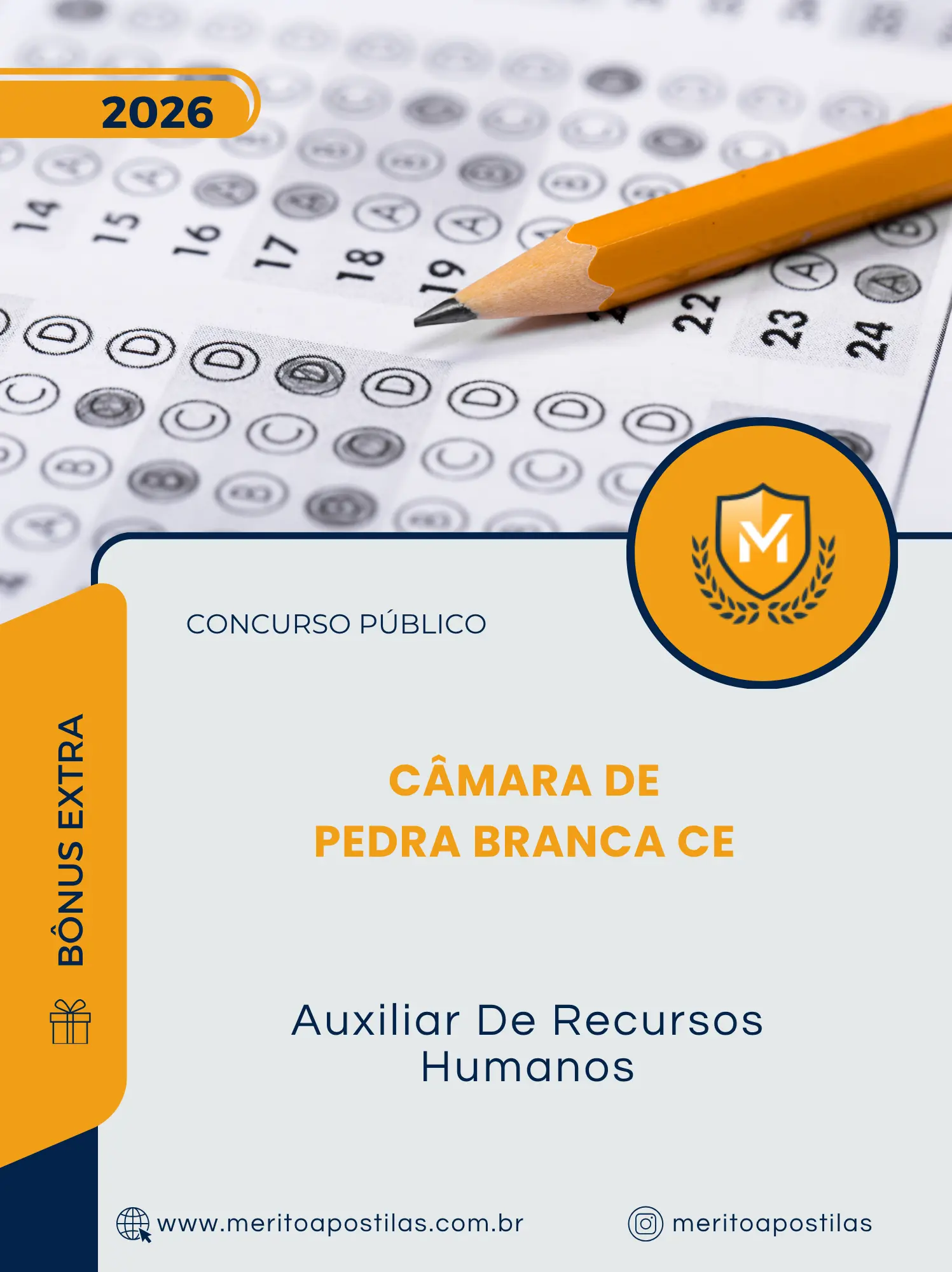 Apostila Auxiliar De Recursos Humanos Câmara de Pedra Branca CE 2026