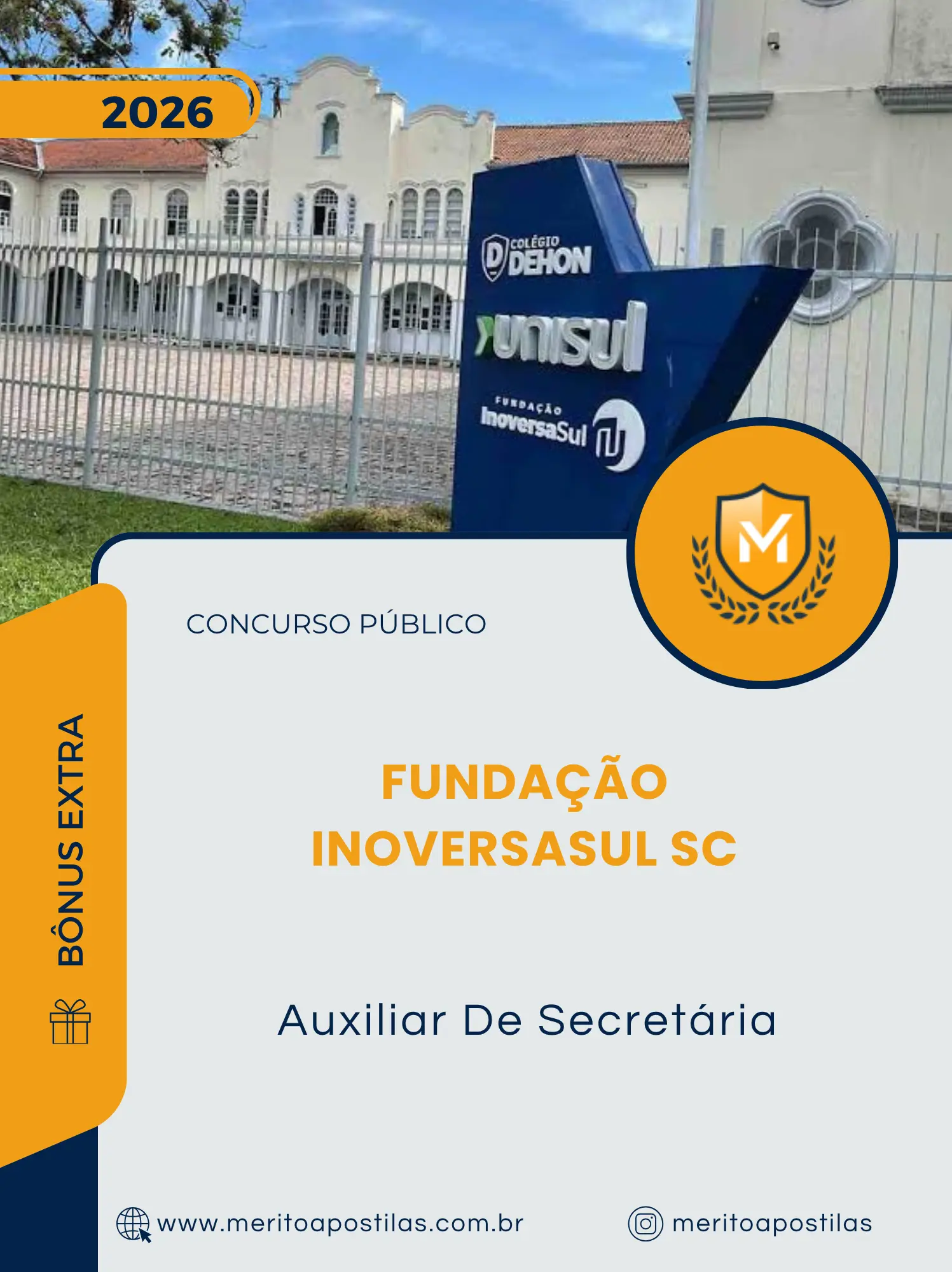 Apostila Auxiliar De Secretária Concurso Público Fundação InoversaSul SC 2026
