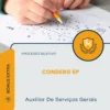 Apostila Auxiliar De Serviços Gerais Processo Seletivo CONDERG SP 2026