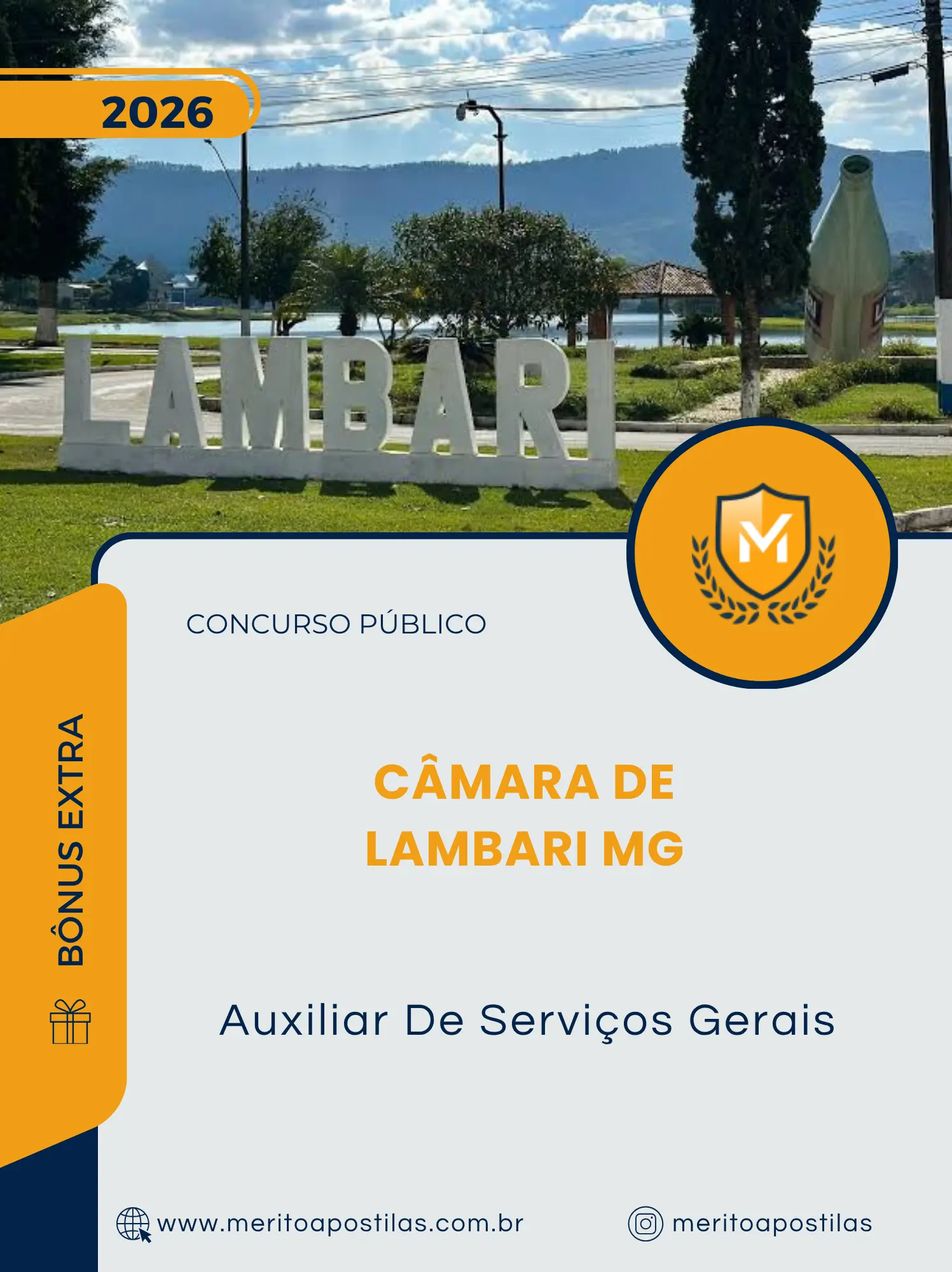 Apostila Auxiliar De Serviços Gerais Câmara de Lambari MG 2026
