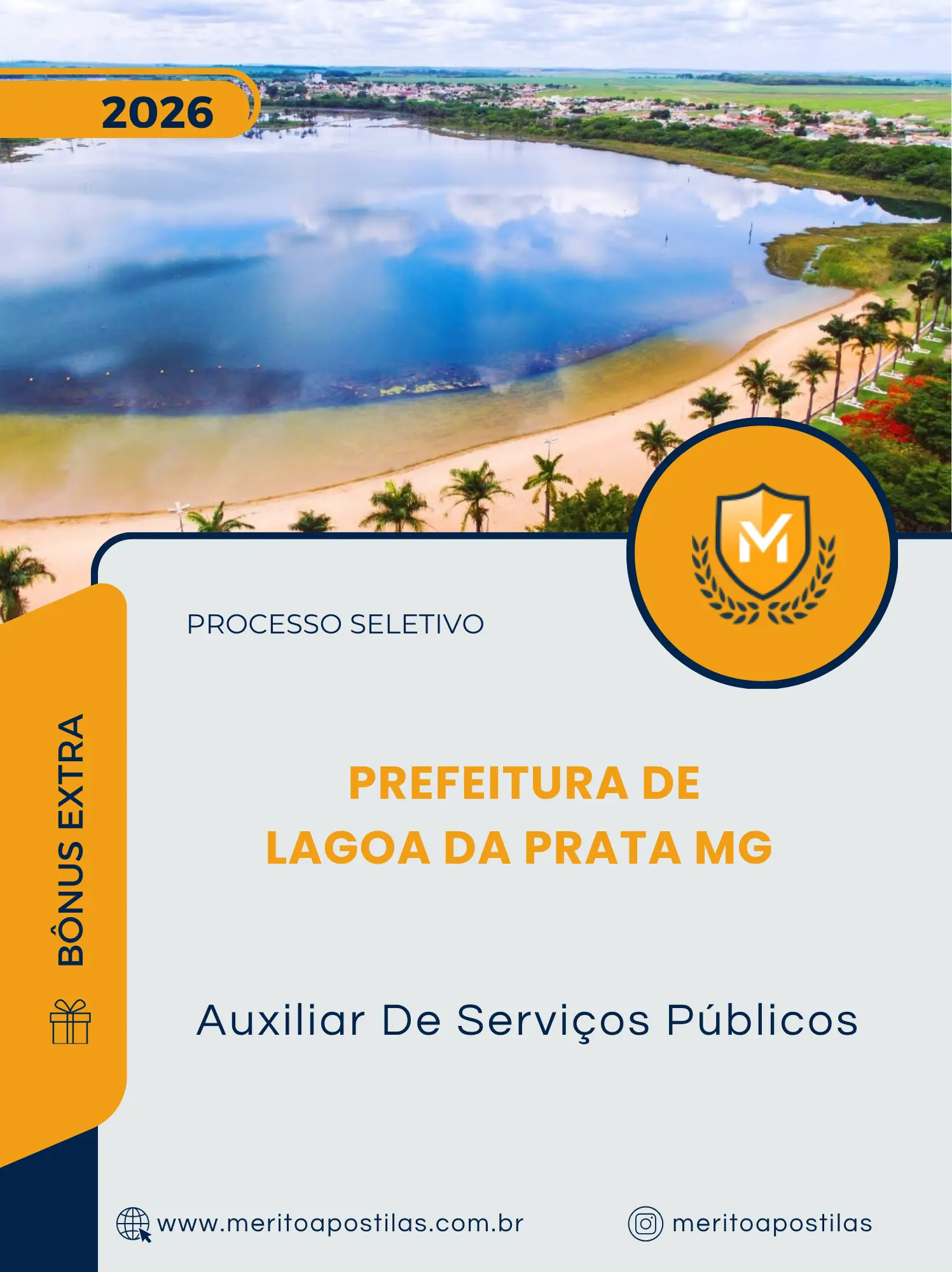 Apostila Auxiliar De Serviços Públicos Prefeitura de Lagoa da Prata MG 2026