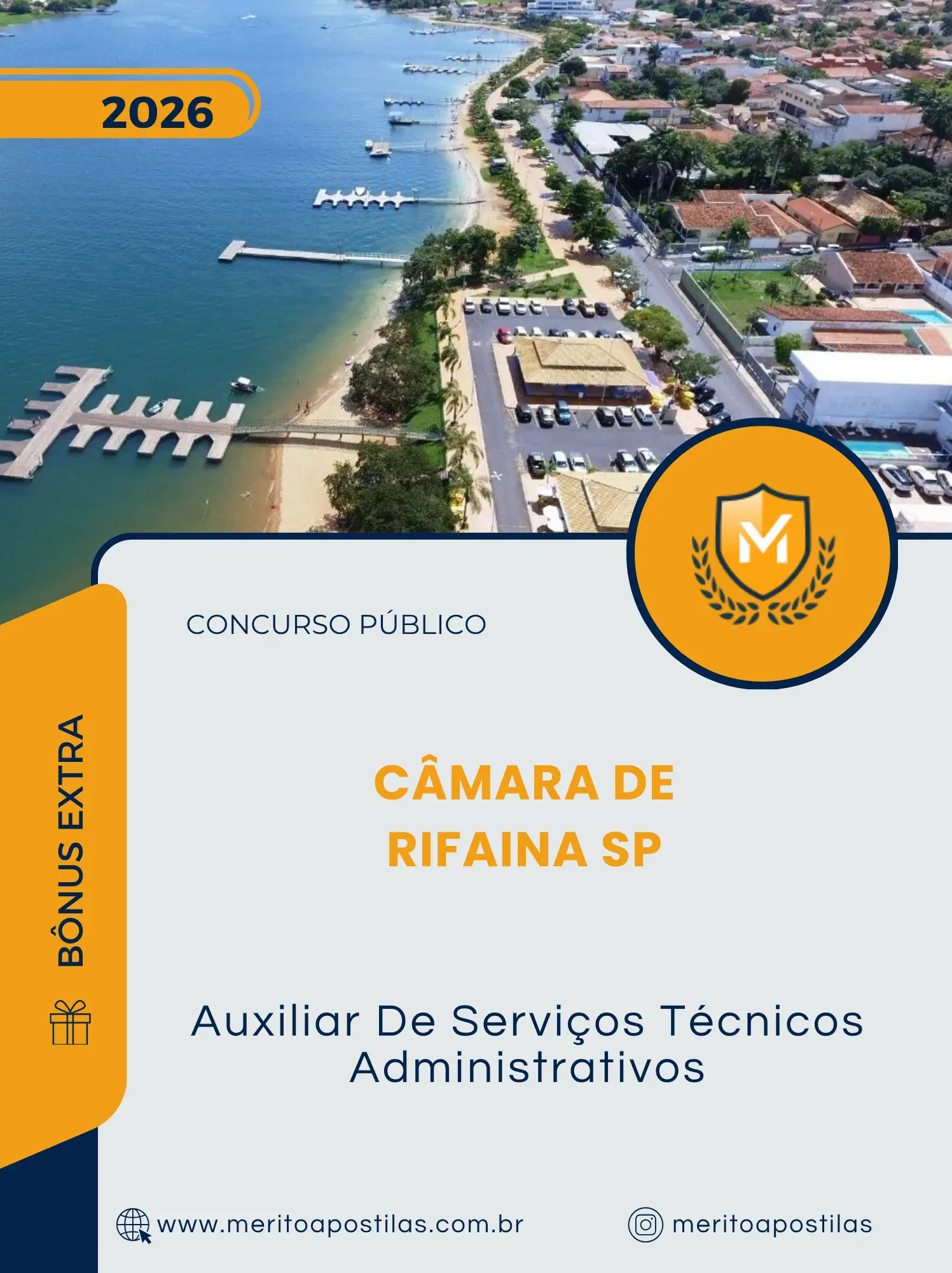 Apostila Auxiliar De Serviços Técnicos Administrativos Câmara de Rifaina SP 2026