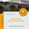 Apostila Auxiliar Educacional Prefeitura de São João del-Rei MG 2026