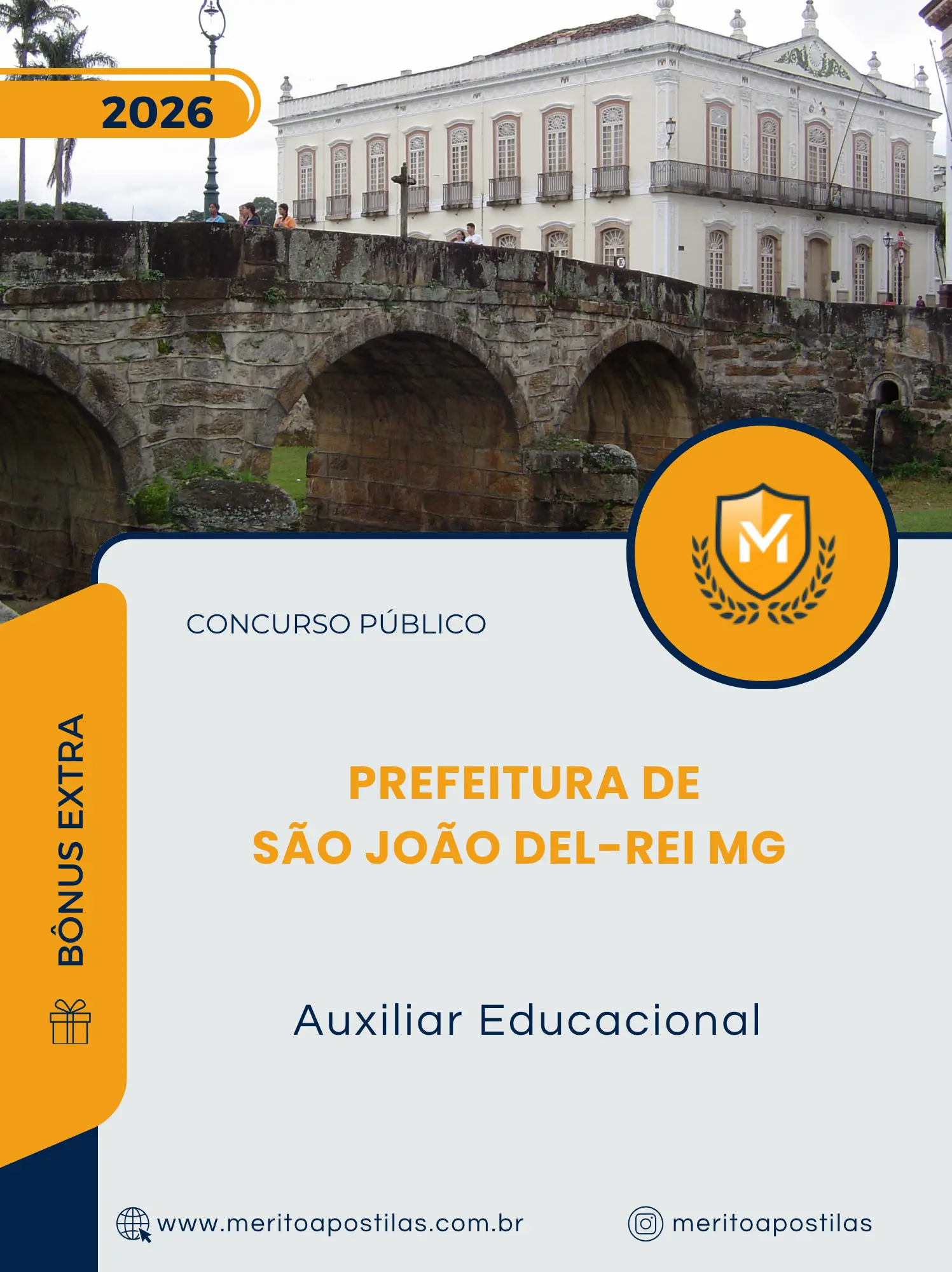 Apostila Auxiliar Educacional Prefeitura de São João del-Rei MG 2026