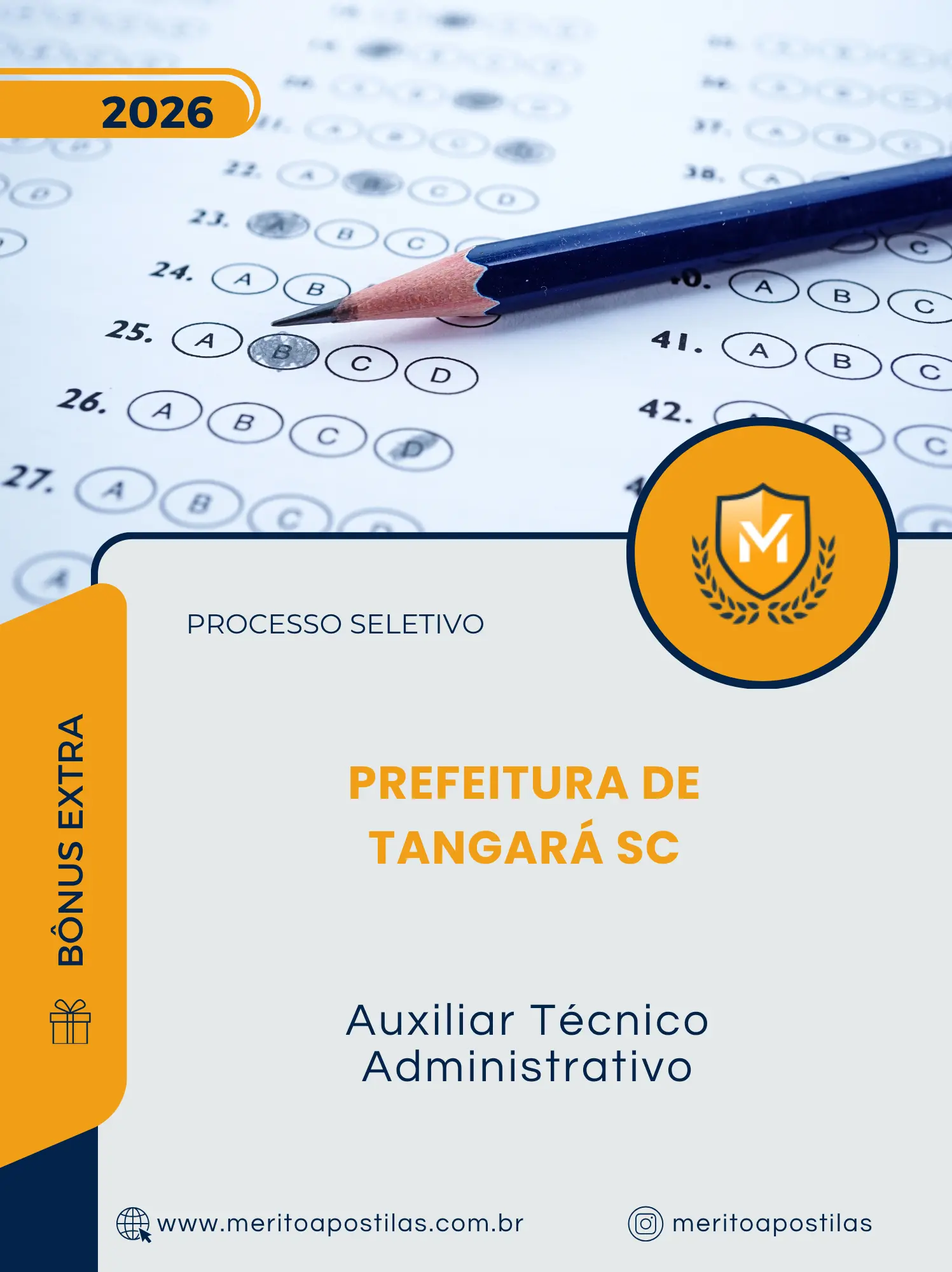 Apostila Auxiliar Técnico Administrativo Prefeitura de Tangará SC 2026