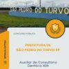Apostila Auxiliar de Consultório Dentário 40h Prefeitura de São Pedro do Turvo SP 2026