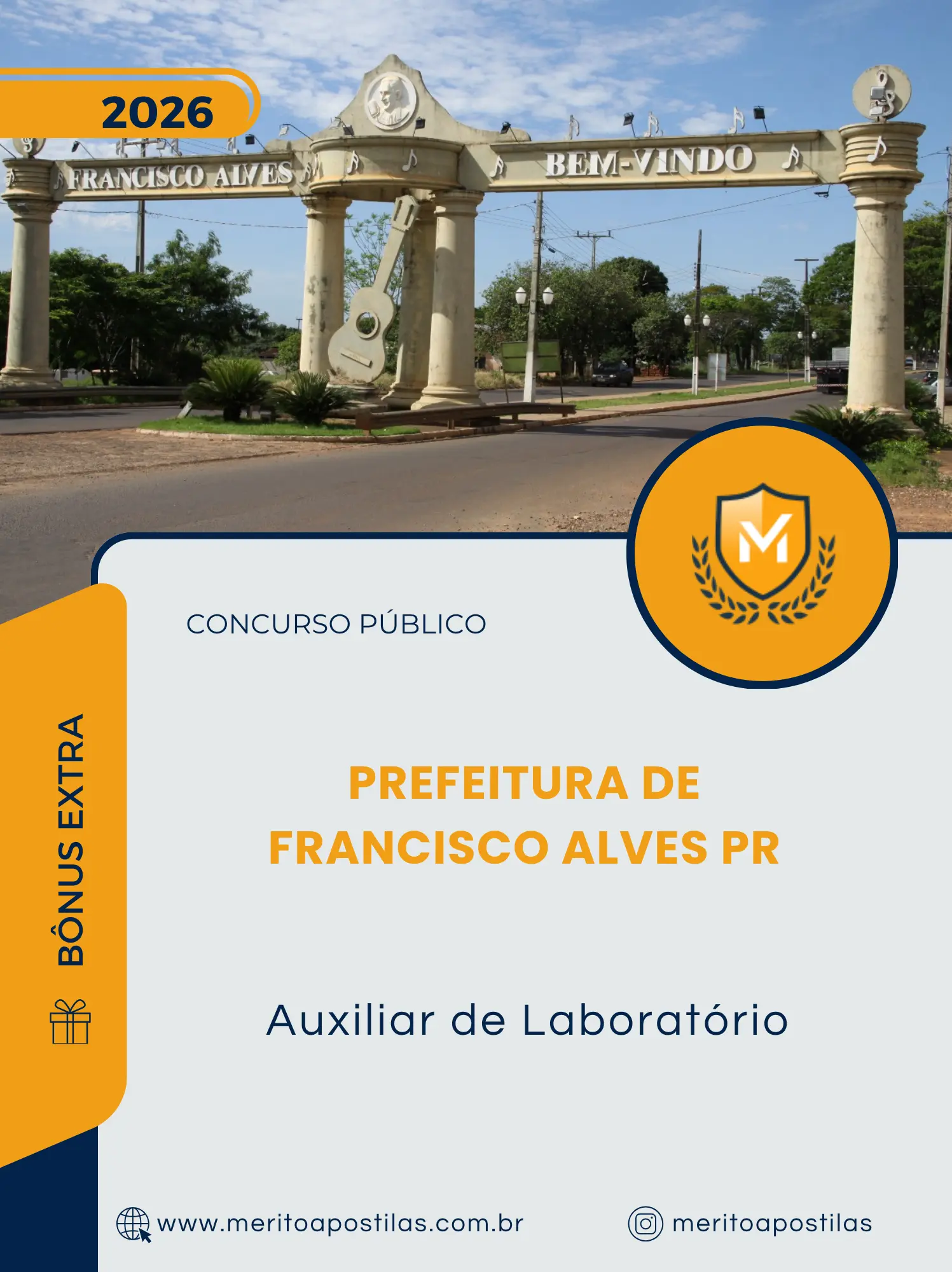 Apostila Auxiliar de Laboratório Prefeitura de Francisco Alves PR 2026