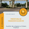 Apostila Auxiliar de Limpeza e Ordem Pública Prefeitura de Francisco Alves PR 2026