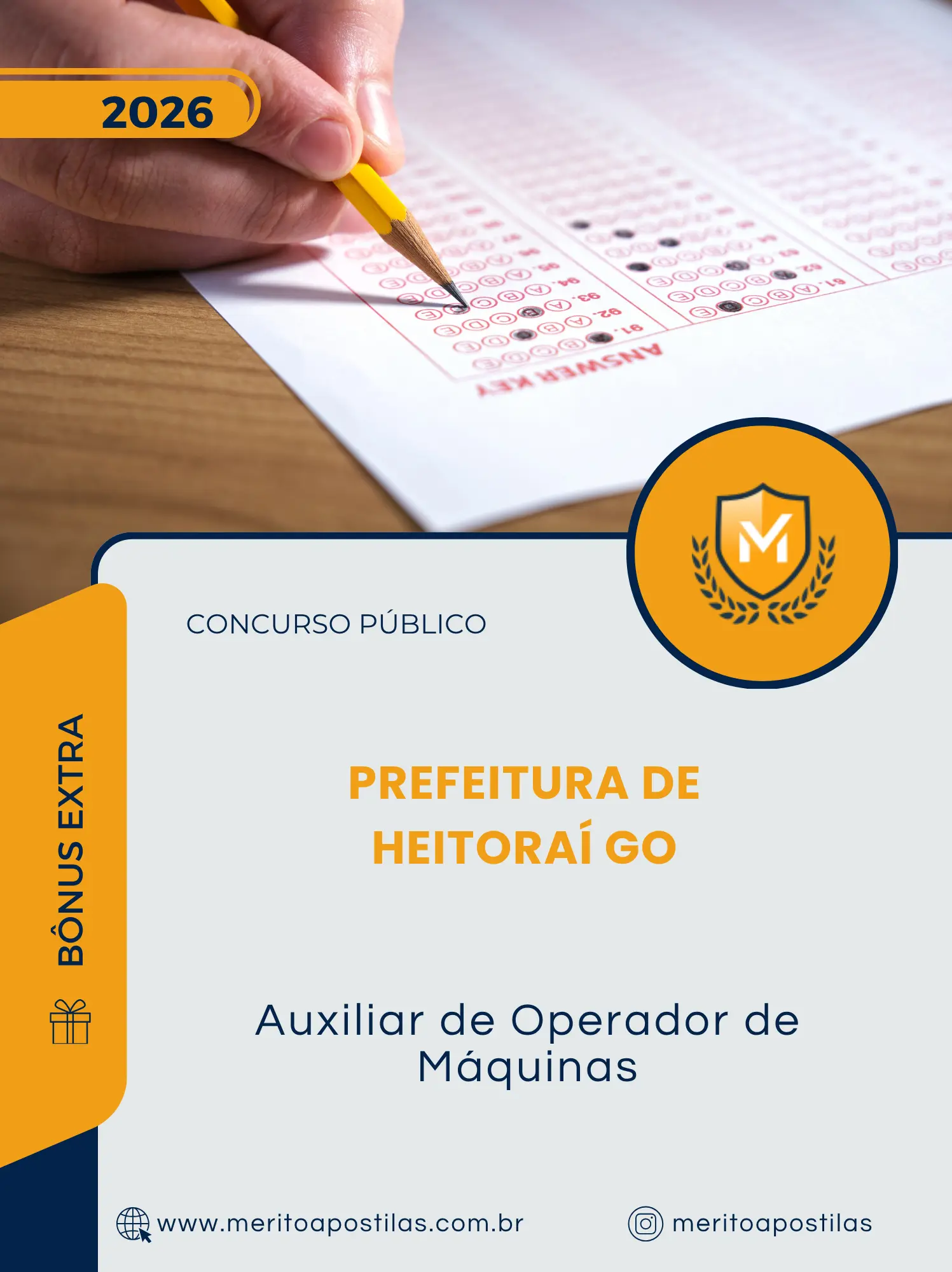 Apostila Auxiliar de Operador de Máquinas Prefeitura de Heitoraí GO 2026