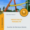 Apostila Auxiliar de Serviços Gerais Prefeitura de Perobal PR 2026
