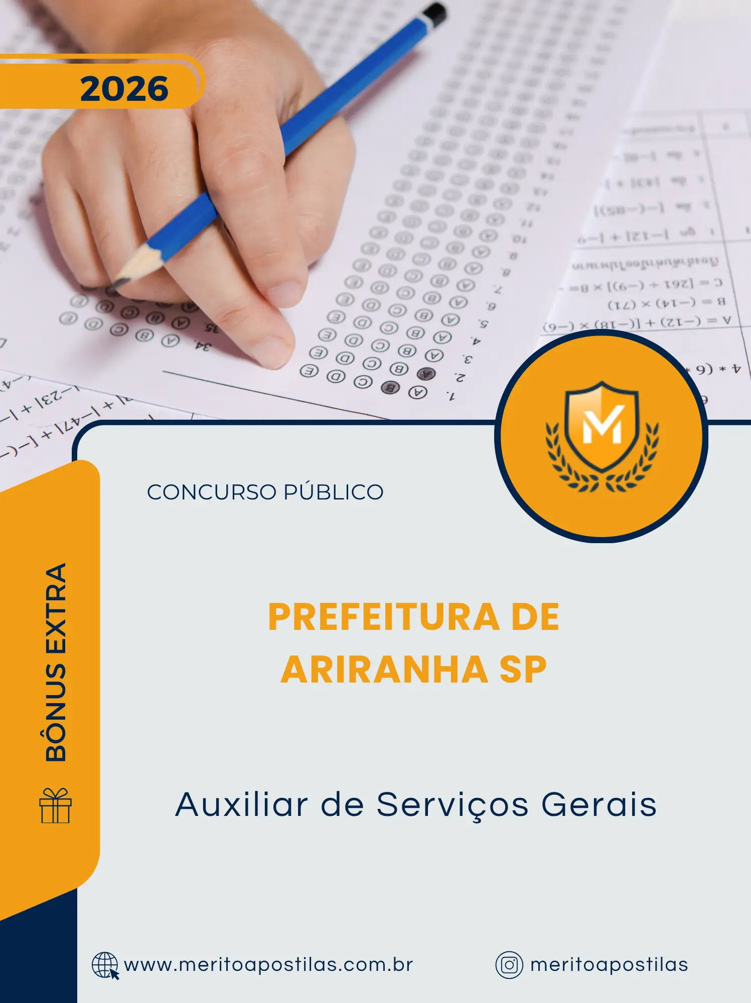 Apostila Auxiliar de Serviços Gerais Prefeitura de Ariranha SP 2026