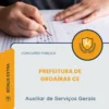 Apostila Auxiliar de Serviços Gerais Prefeitura de Groaíras CE 2026