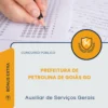Apostila Auxiliar de Serviços Gerais Prefeitura de Petrolina de Goiás GO 2026