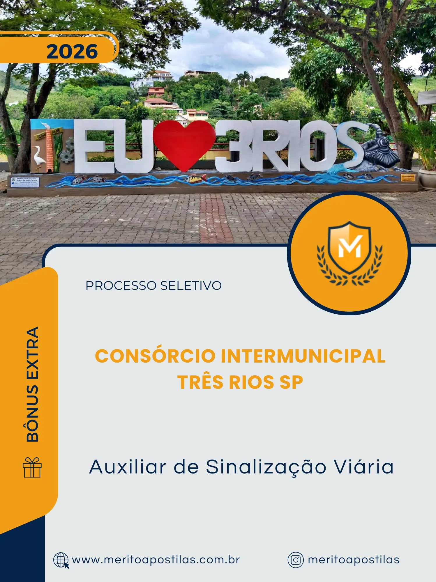 Apostila Auxiliar de Sinalização Viária Processo Seletivo Consórcio Intermunicipal Três Rios SP 2026