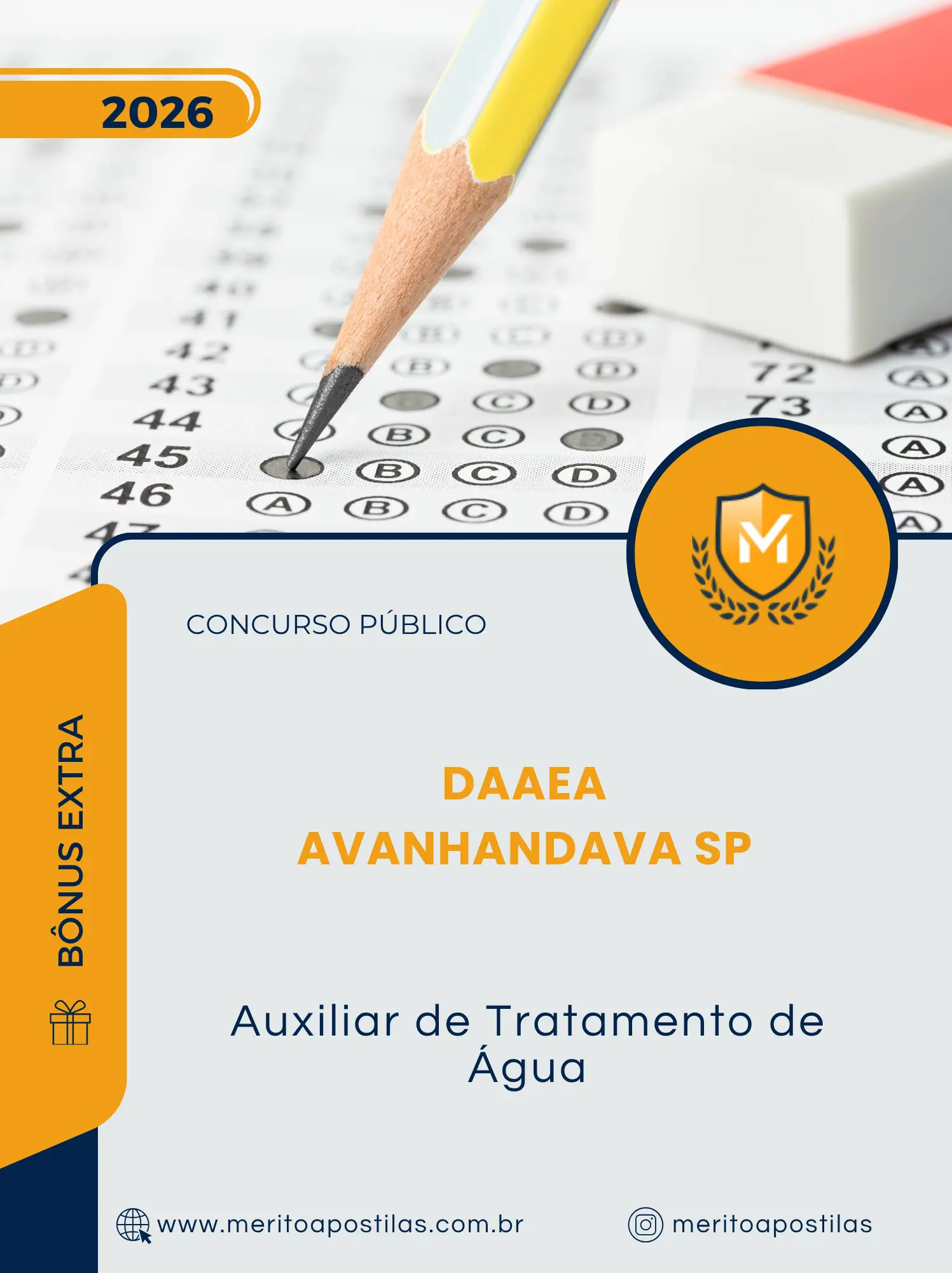 Apostila Auxiliar de Tratamento de Água Concurso Público DAAEA de Avanhandava SP 2026