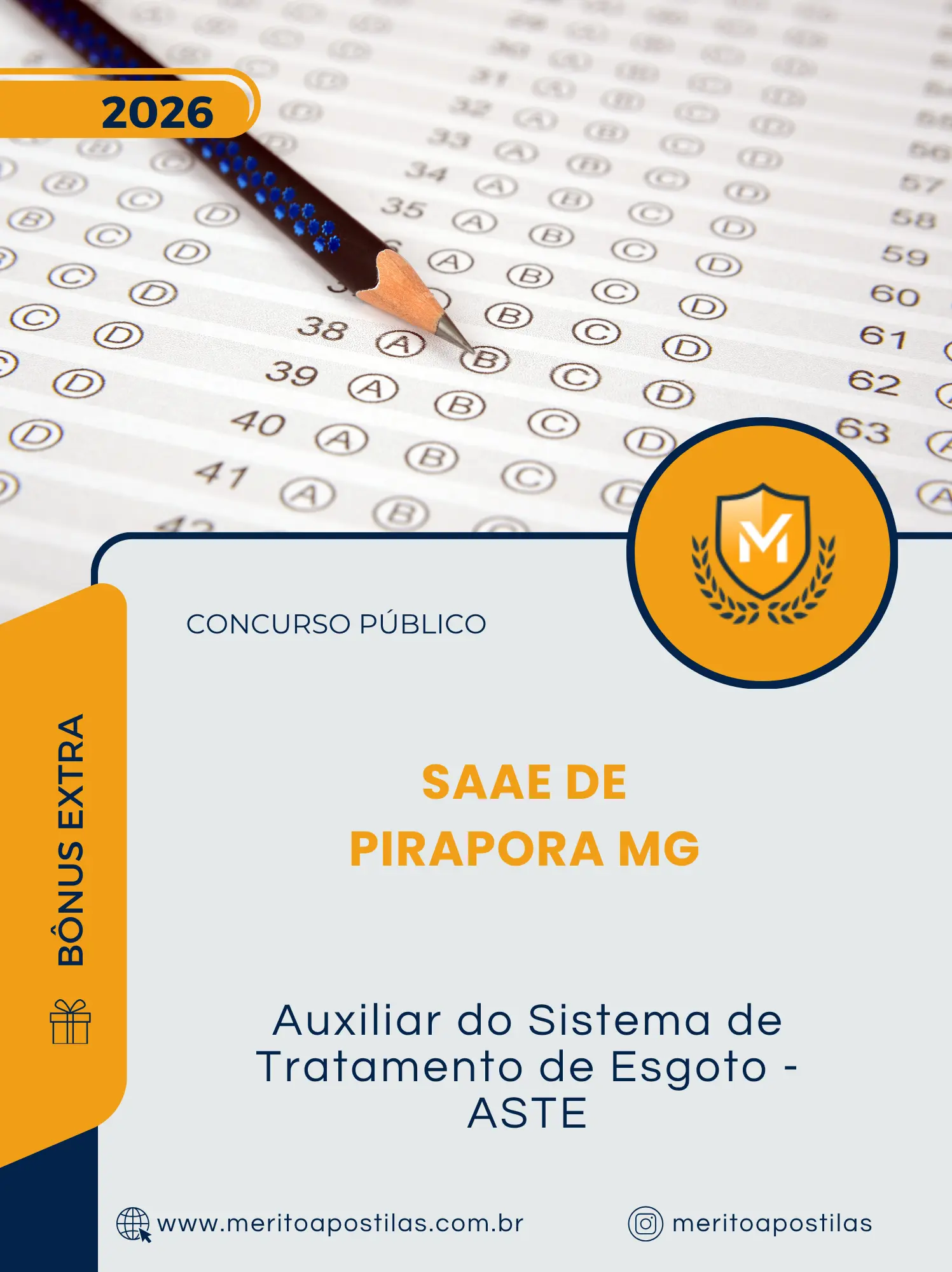 Apostila Auxiliar do Sistema de Tratamento de Esgoto ASTE Concurso Público SAAE de Pirapora MG 2026