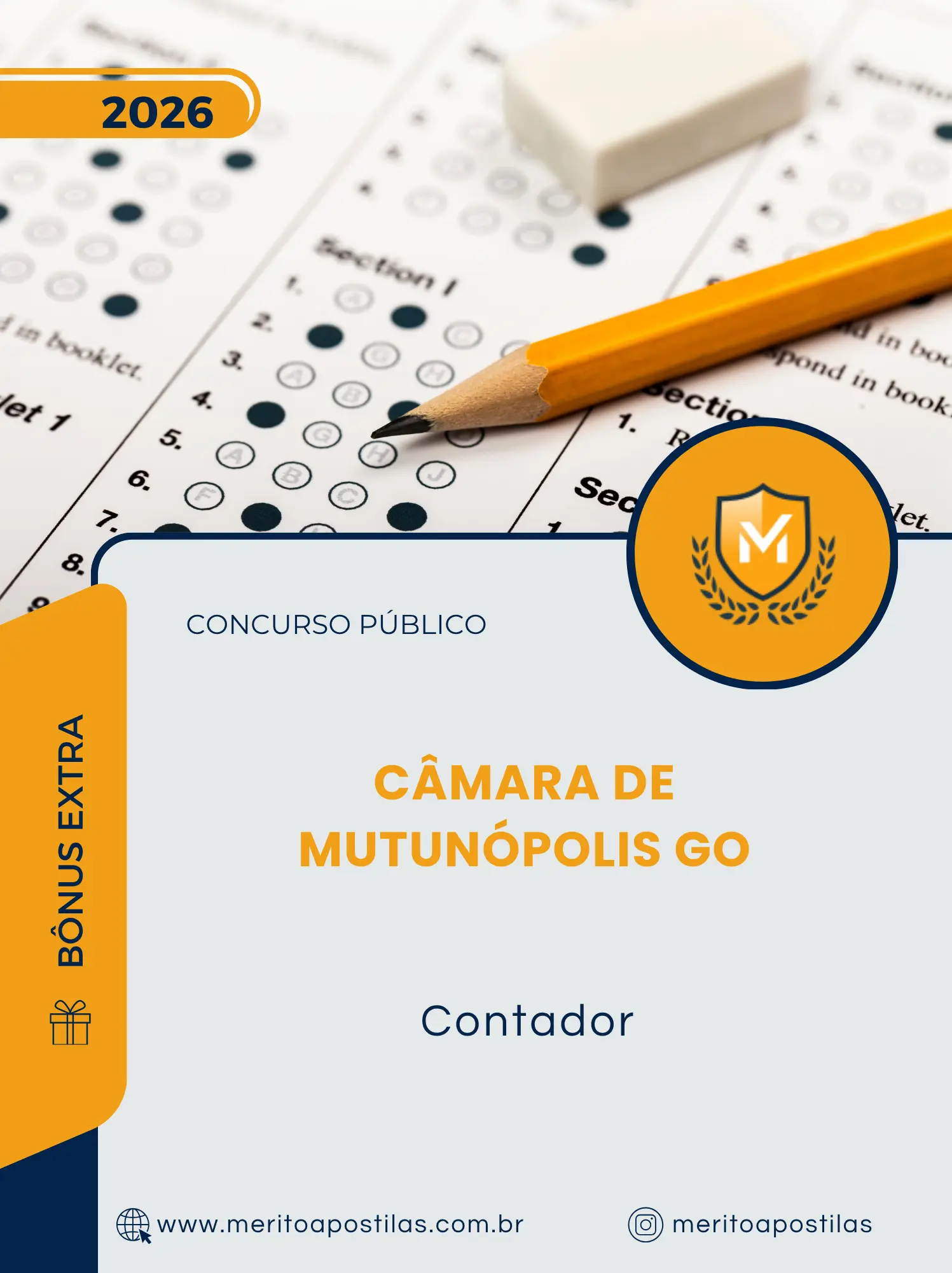 Apostila Contador Câmara de Mutunópolis GO 2026