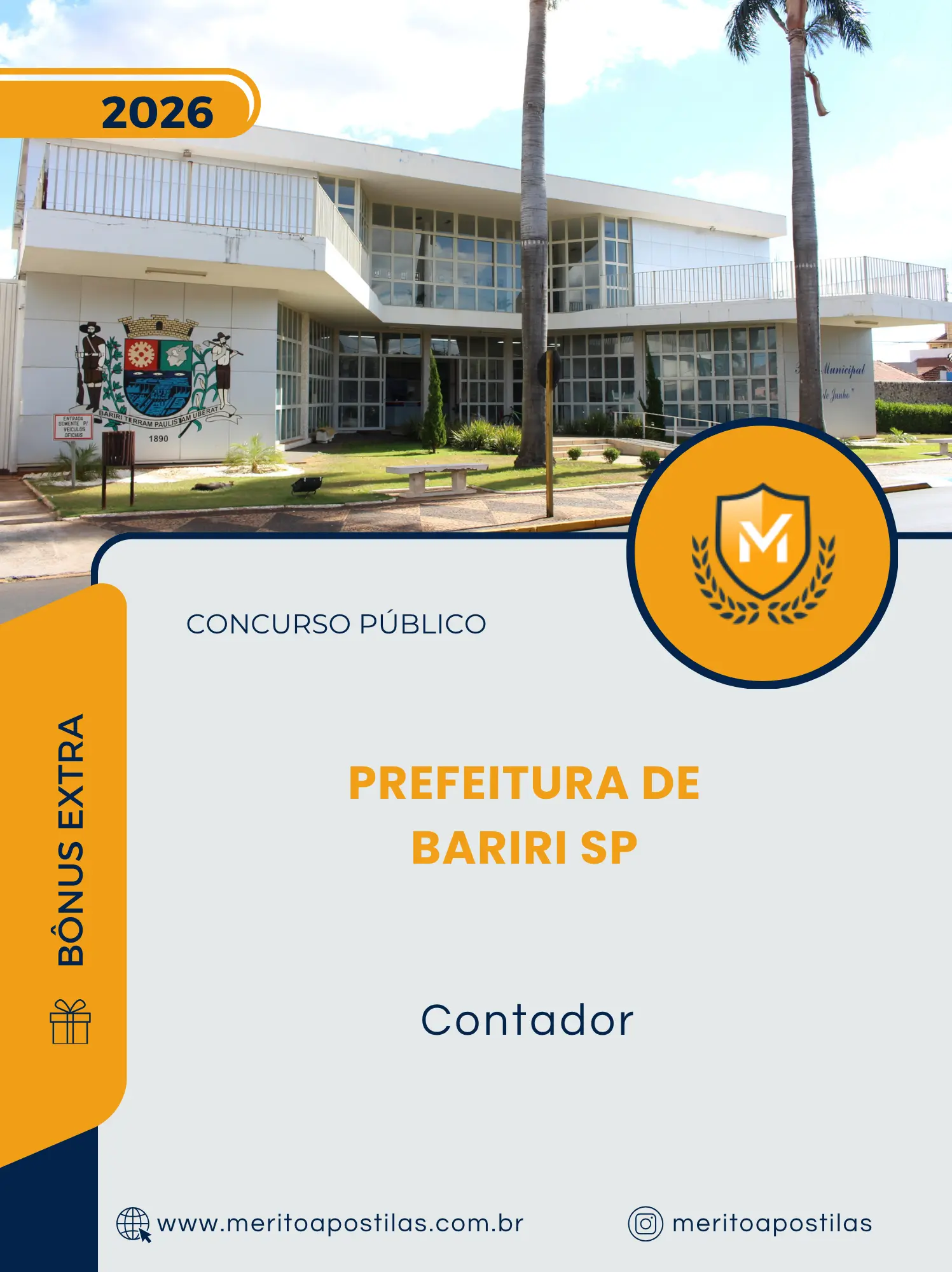 Apostila Contador Prefeitura de Bariri SP 2026