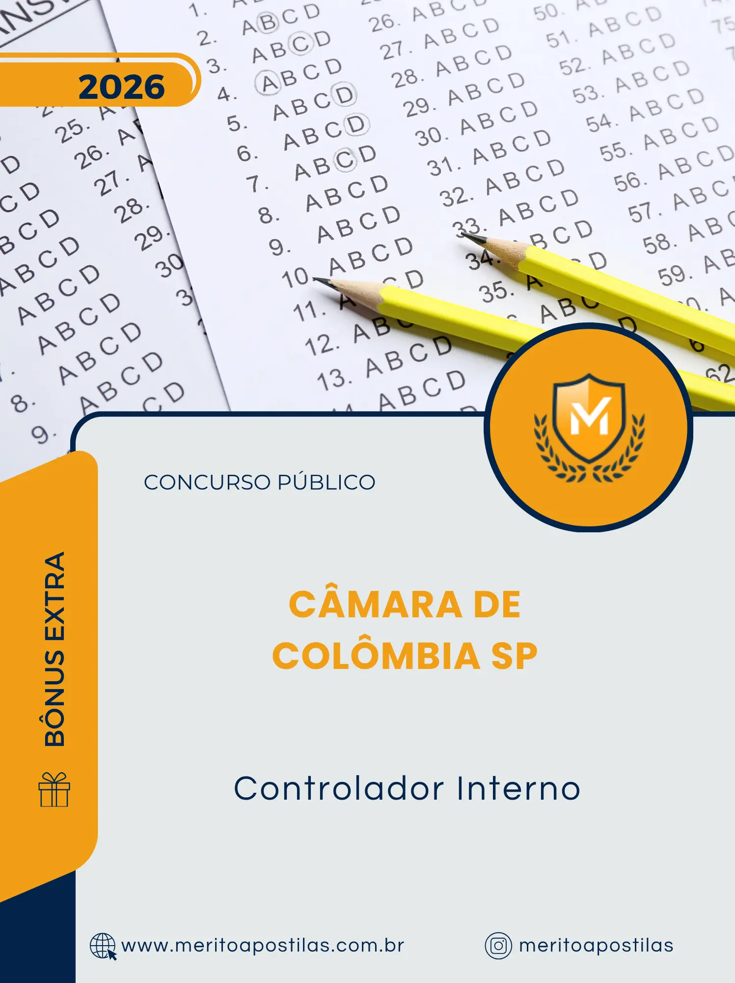 Apostila Controlador Interno Câmara de Colômbia SP 2026
