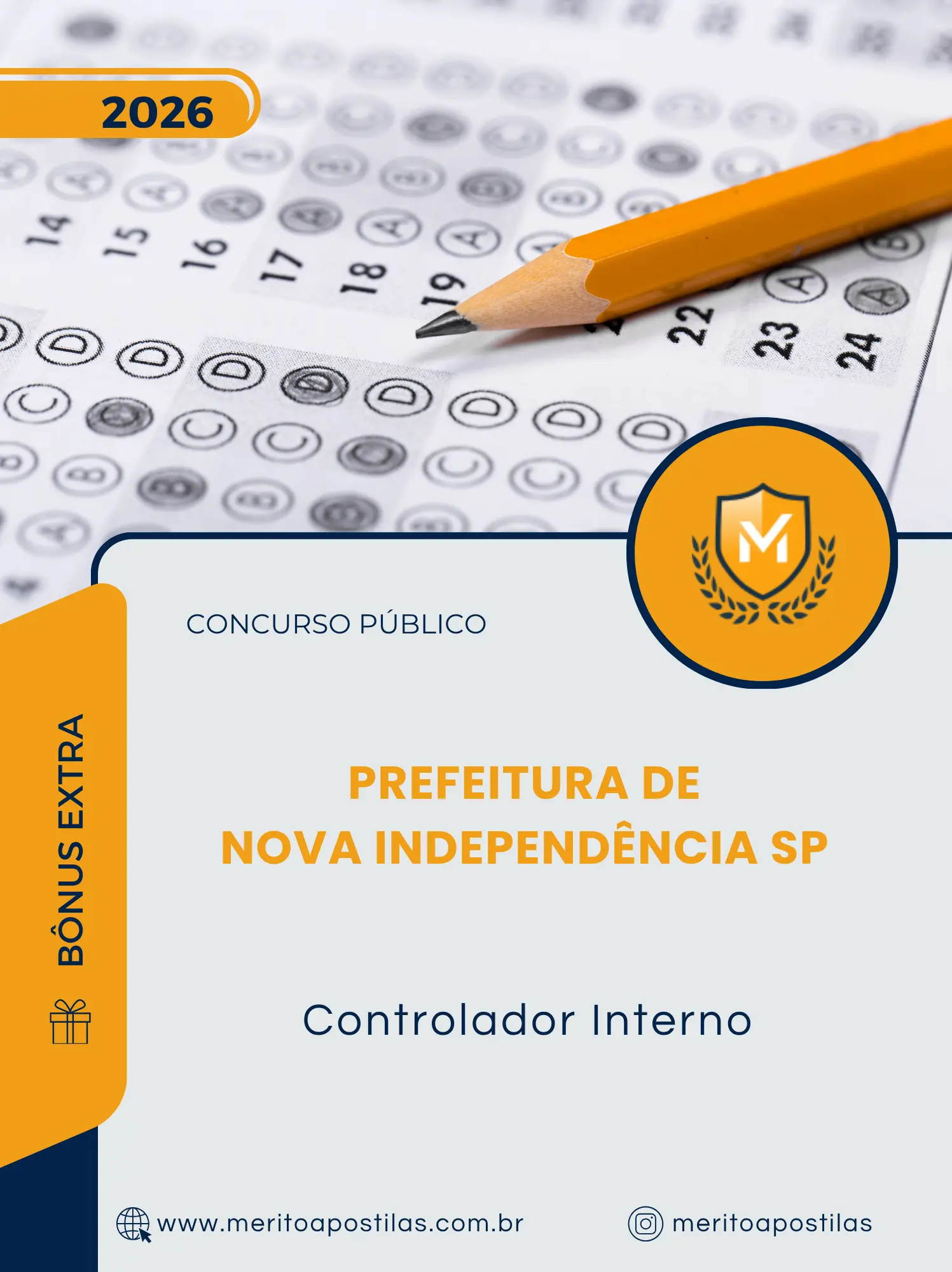 Apostila Controlador Interno Prefeitura de Nova Independência SP 2026