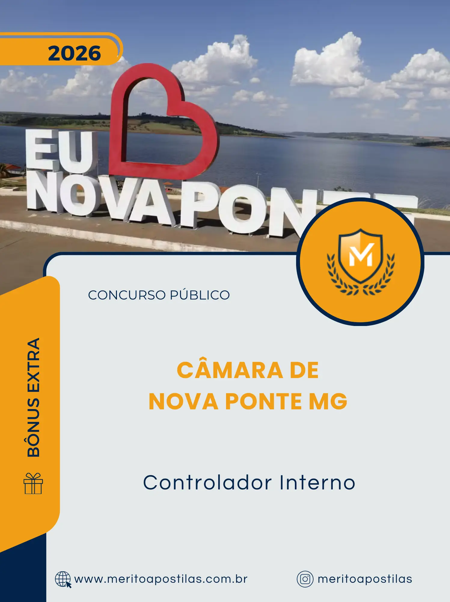 Apostila Controlador Interno Câmara de Nova Ponte MG 2026