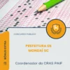 Apostila Coordenador do CRAS PAIF Prefeitura de Mondaí SC 2026