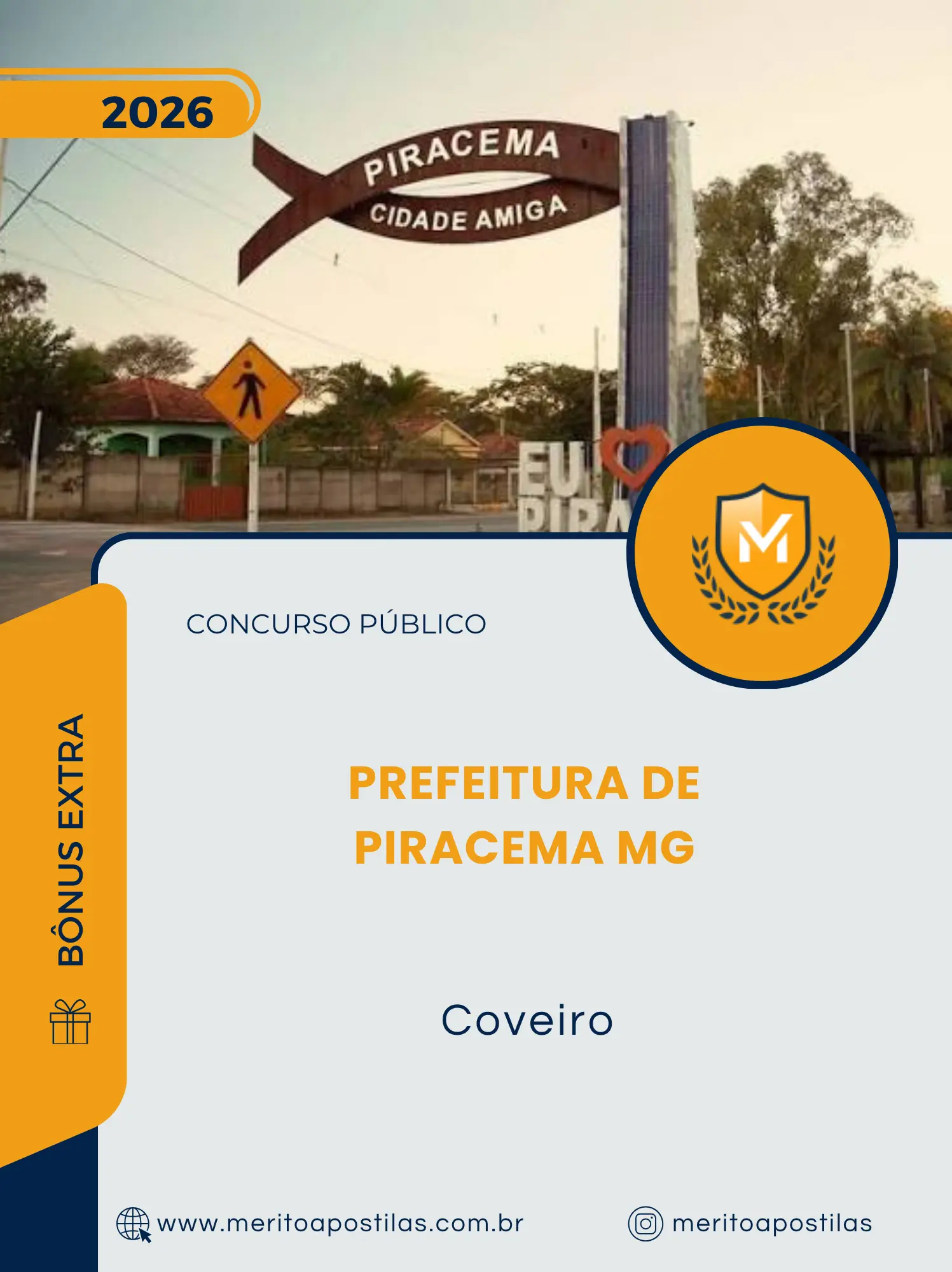 Apostila Coveiro Prefeitura de Piracema MG 2026