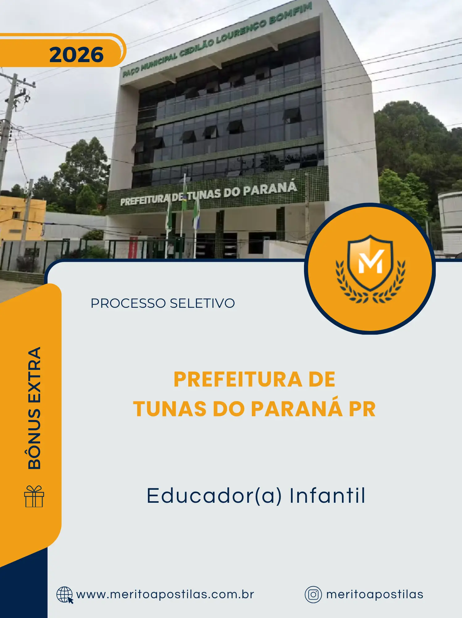 Apostila Educador Infantil Prefeitura de Tunas do Paraná PR 2026