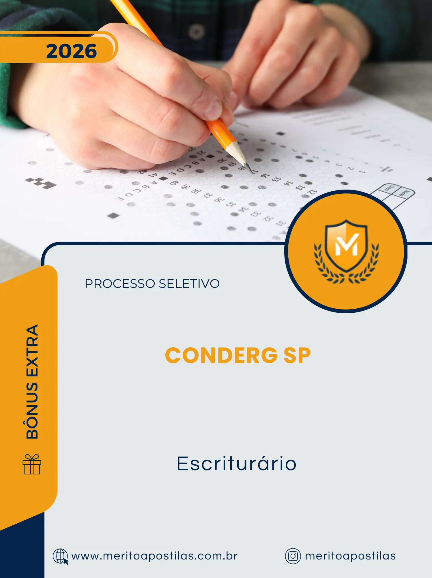 Apostila Escriturário Processo Seletivo CONDERG SP 2026