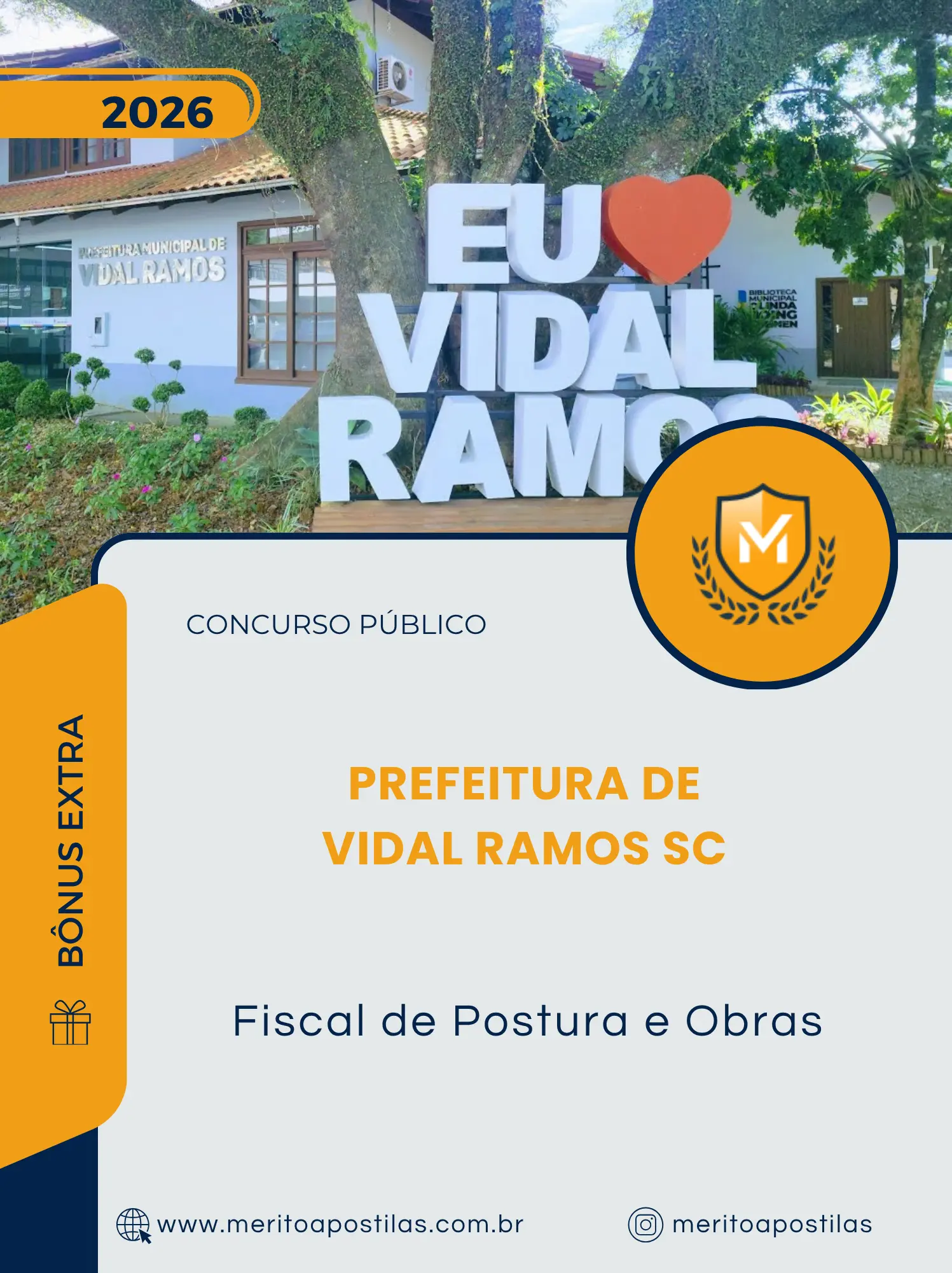 Apostila Fiscal de Postura e Obras Prefeitura de Vidal Ramos SC 2026