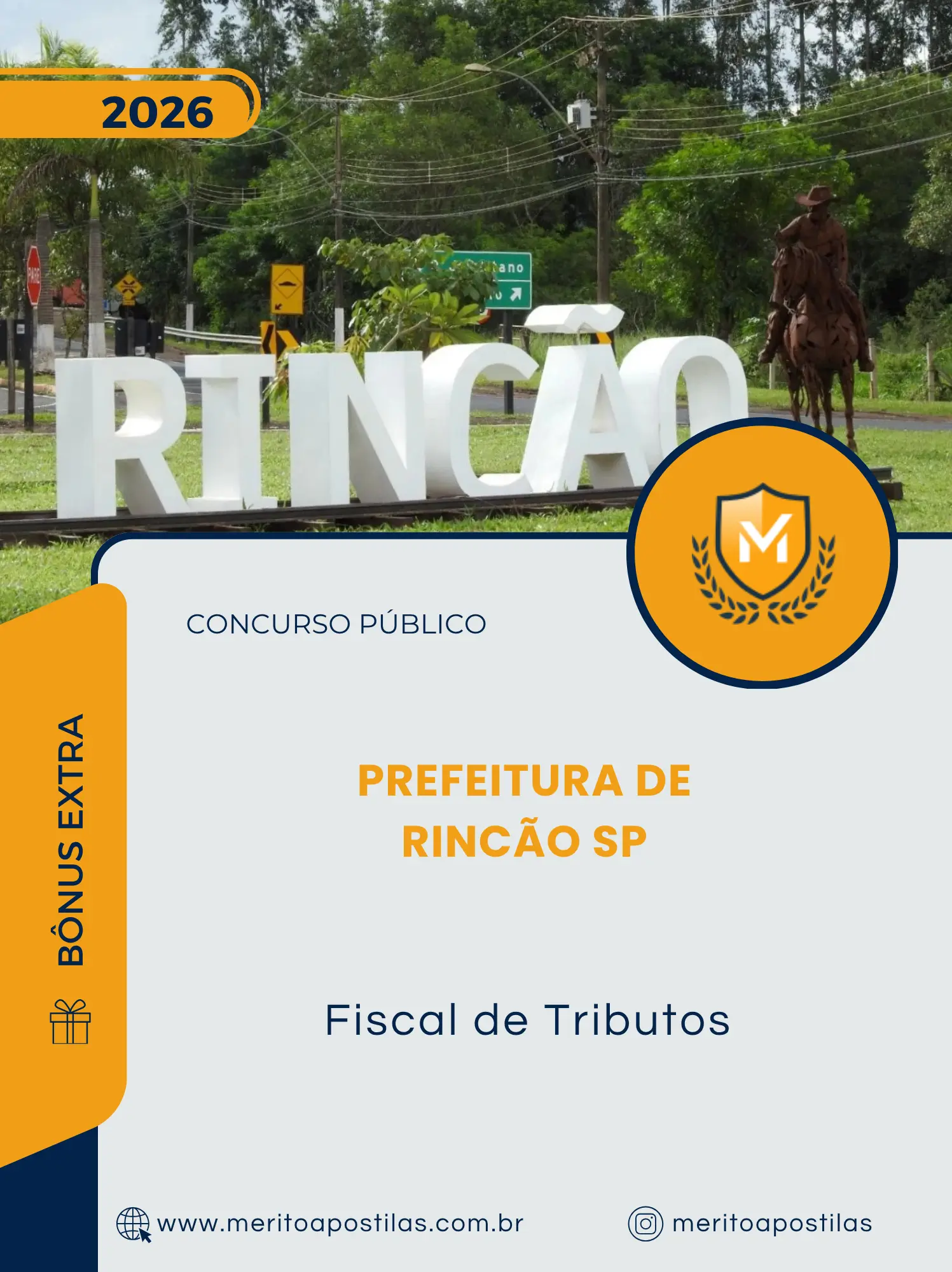 Apostila Fiscal de Tributos Prefeitura de Rincão SP 2026